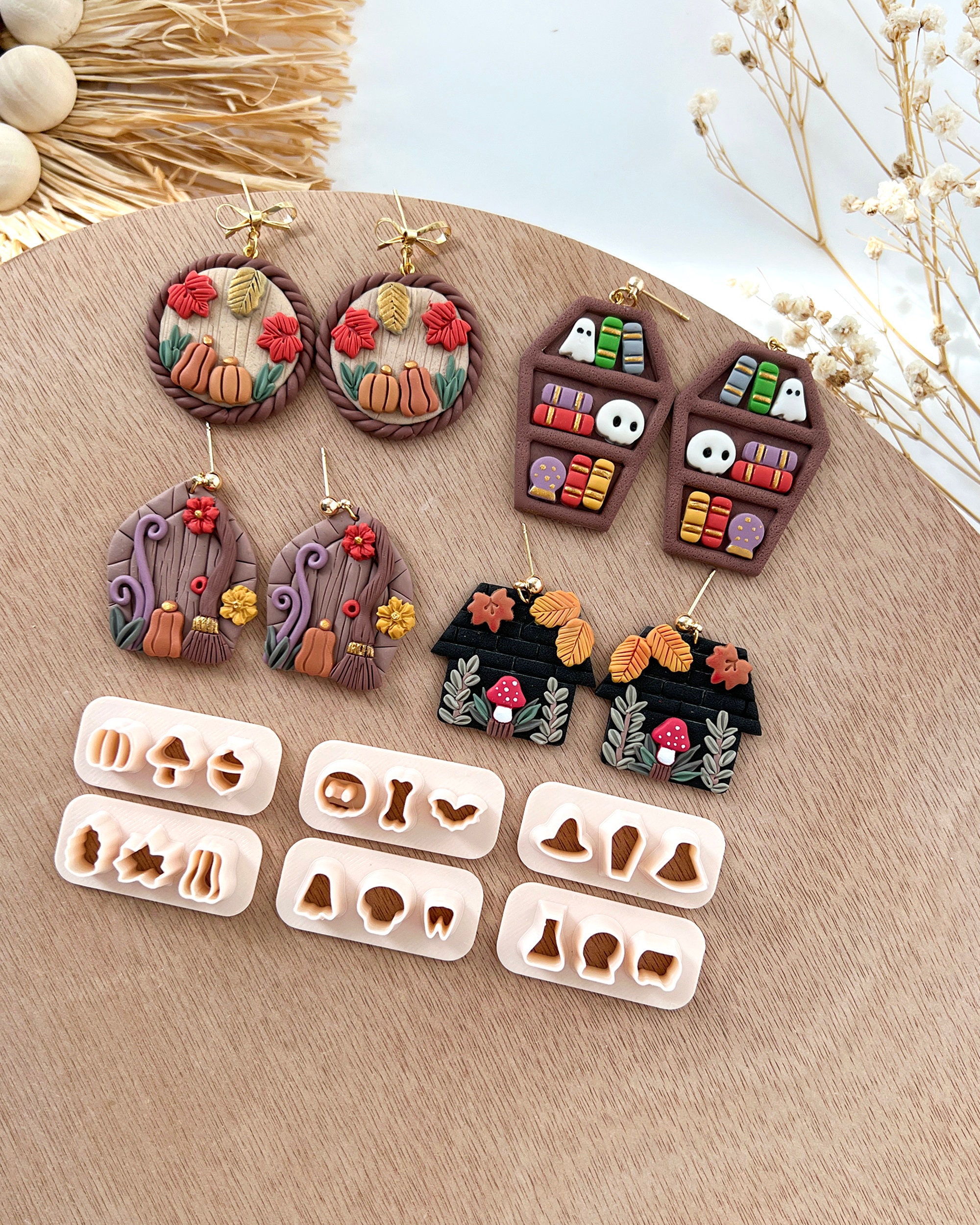 Fall Halloween Mini Polymer Clay Cutters