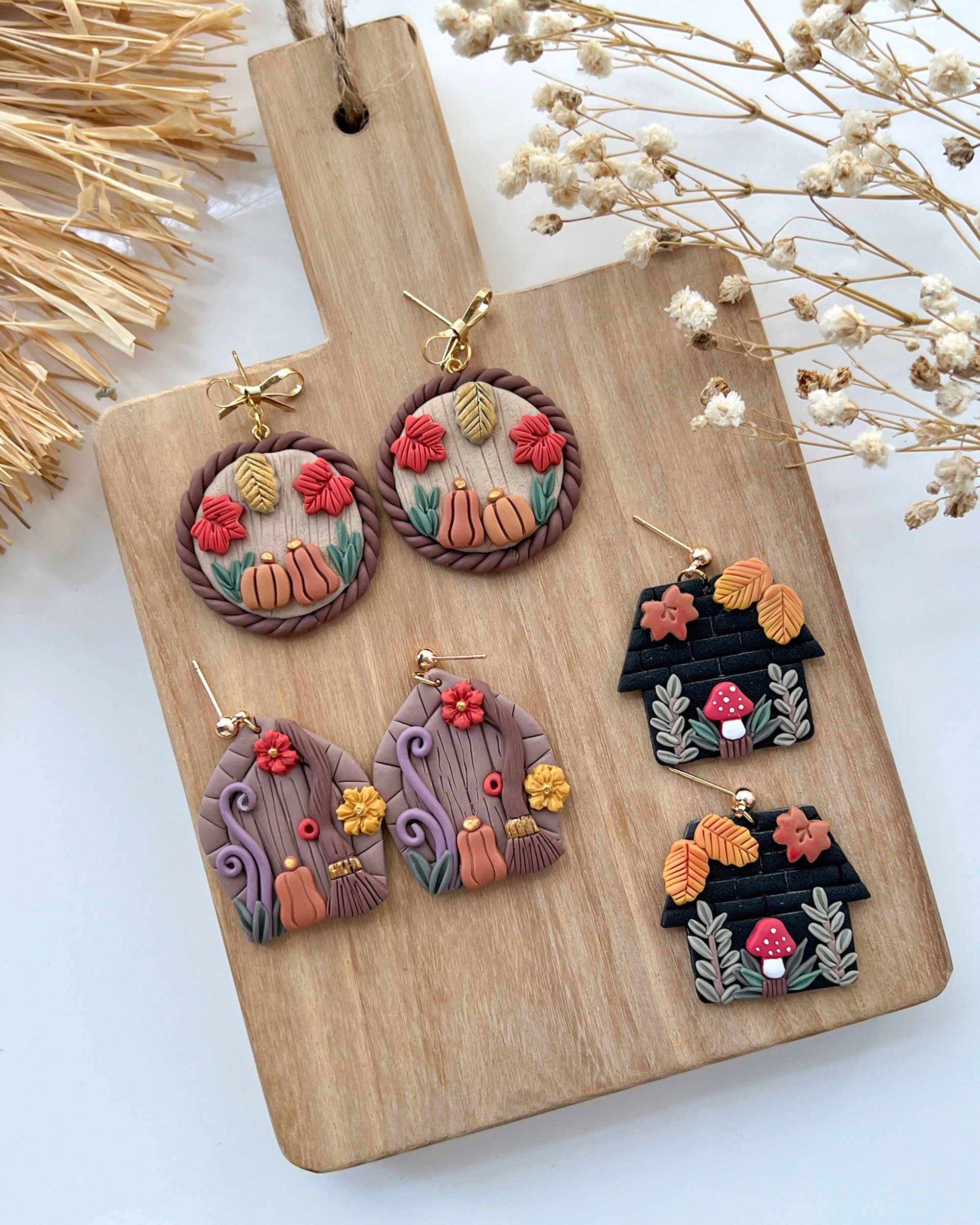 Fall Halloween Mini Polymer Clay Cutters