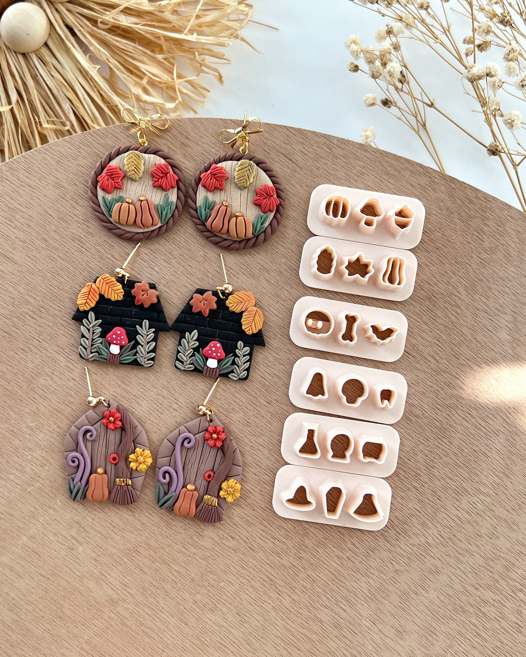 Fall Halloween Mini Polymer Clay Cutters