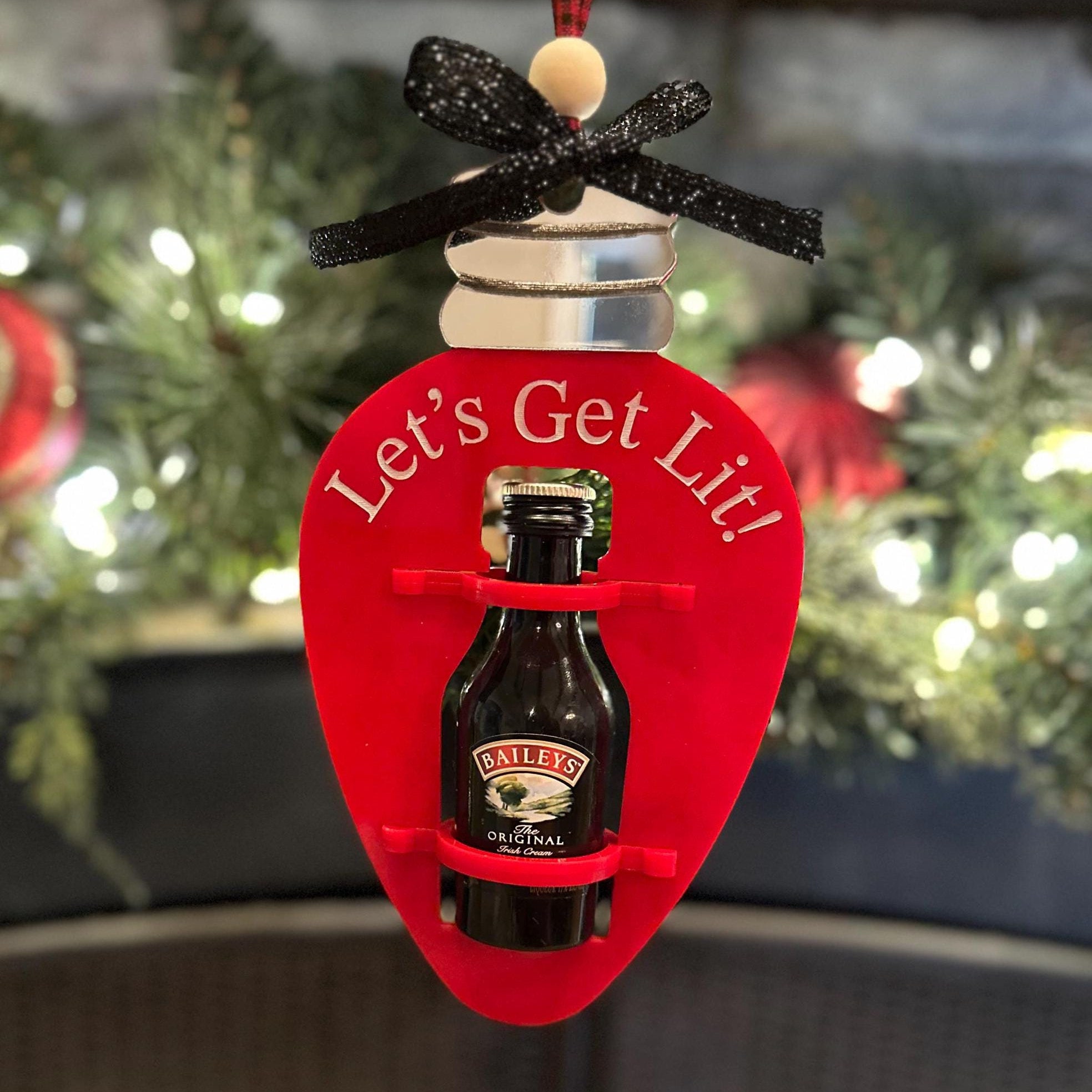 Christmas Mini Bottle Decoration