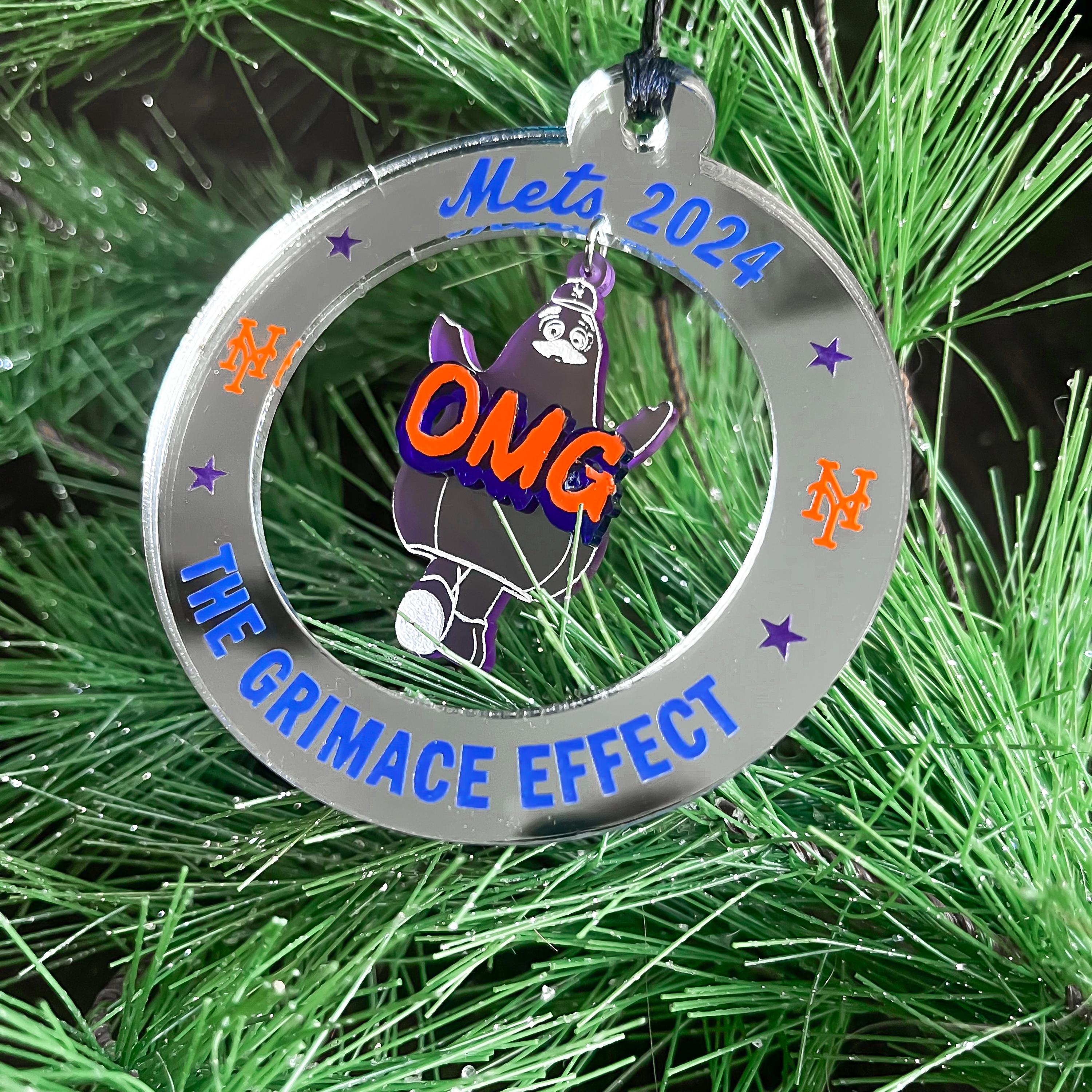 Grimace 2024 Mets Season Ornament