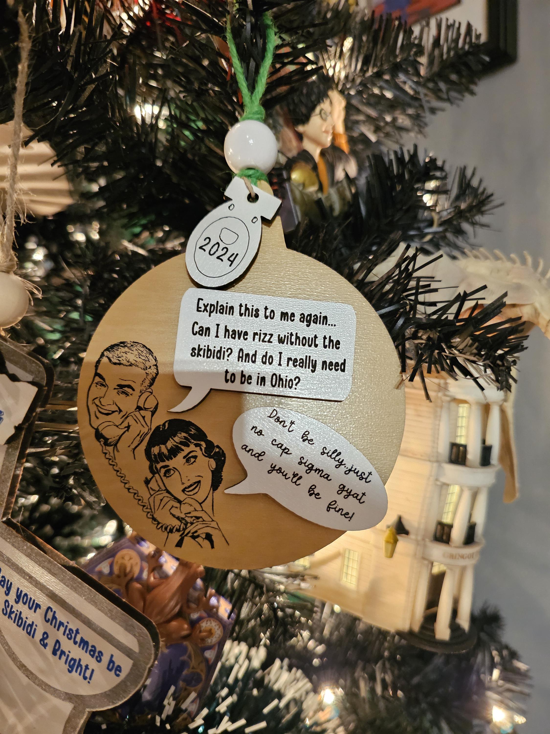 Skibidi Toilet Christmas Ornament