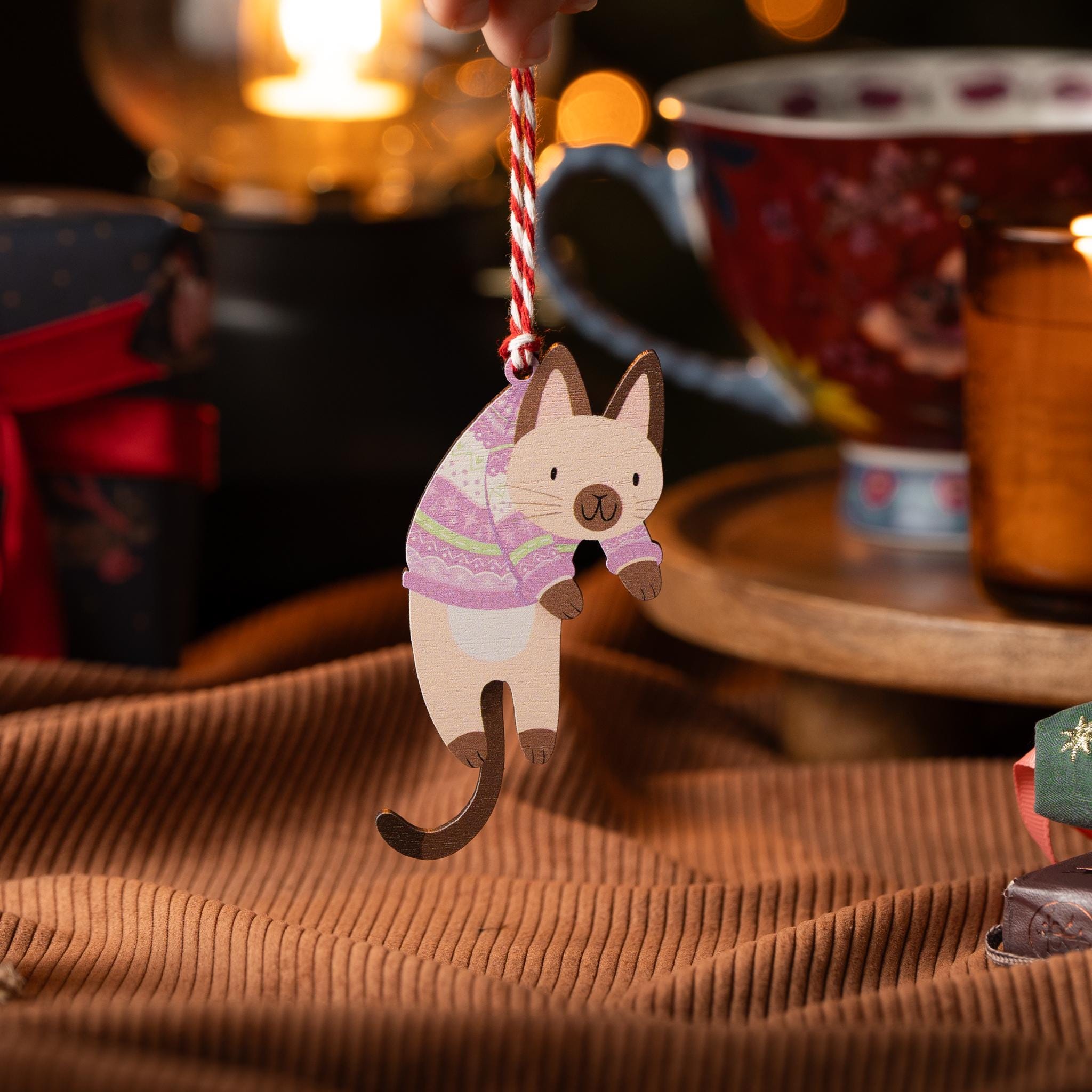 Hanging Christmas Cats Decorations