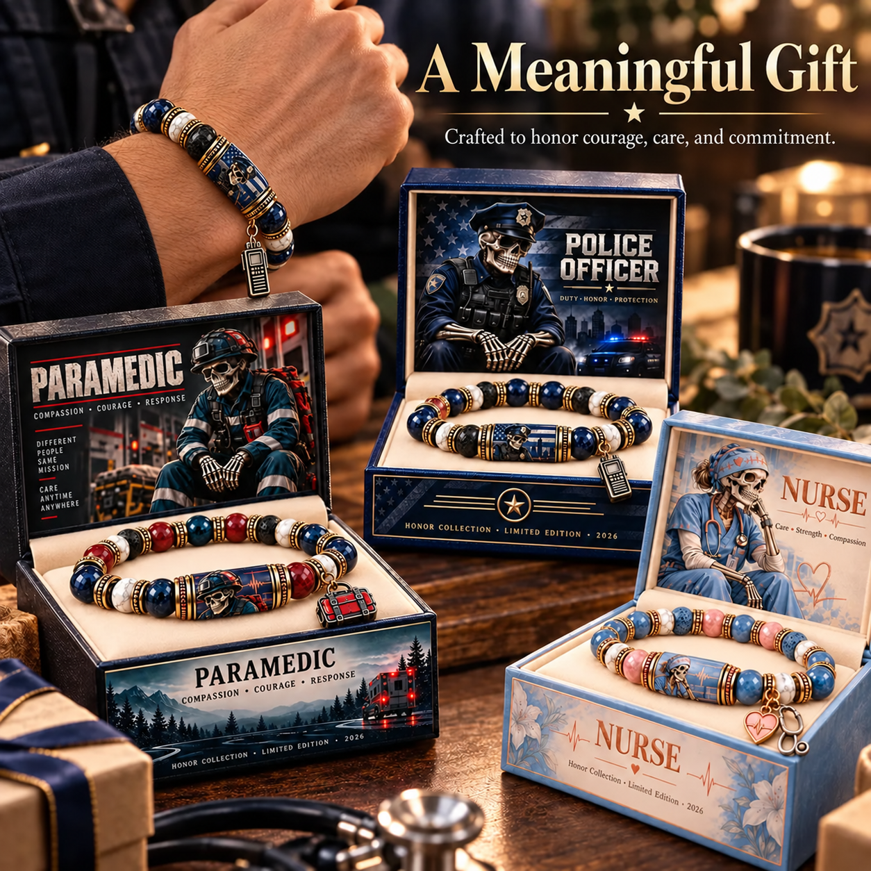 🎖️ Limited Edition Honor Collection Beaded Bracelet | Meaningful Appreciation Gift