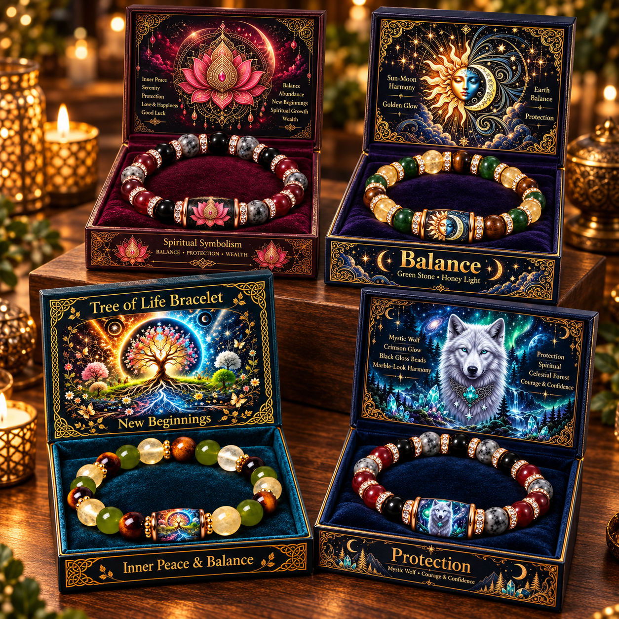 ✨ Symbolic Meaning Bracelet Collection – Nature, Spirit & Cosmic Designs