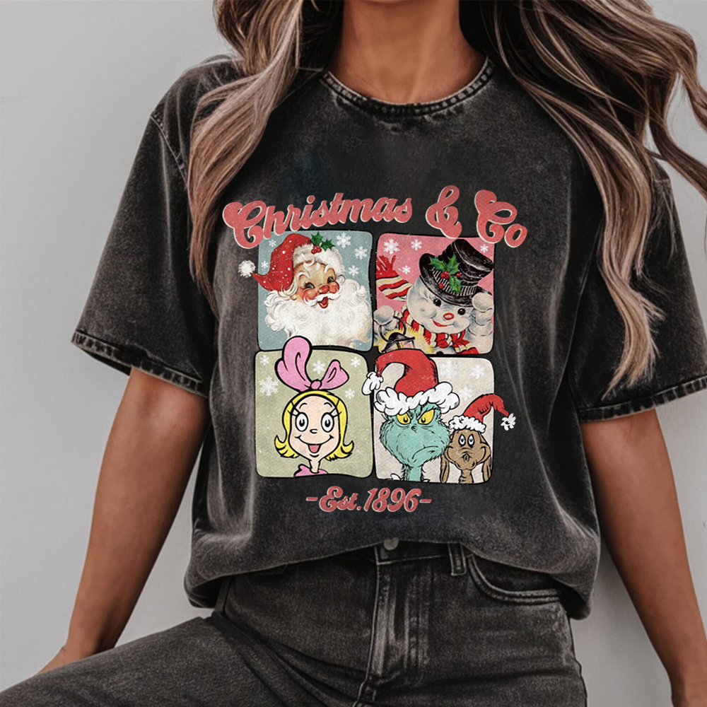 Stay Together with Christmas Santa Fan002 Washed T-shirt