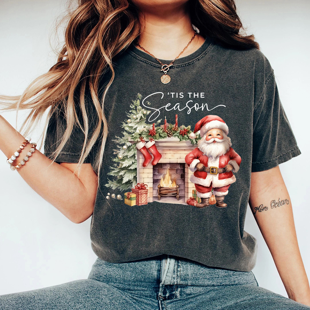 Tis The Season Christmas Fan014 Washed T-shirt