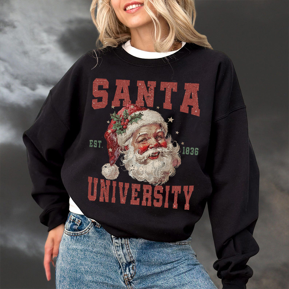Santa University EST 1836 Christmas Fan010 Classic Sweatshirt