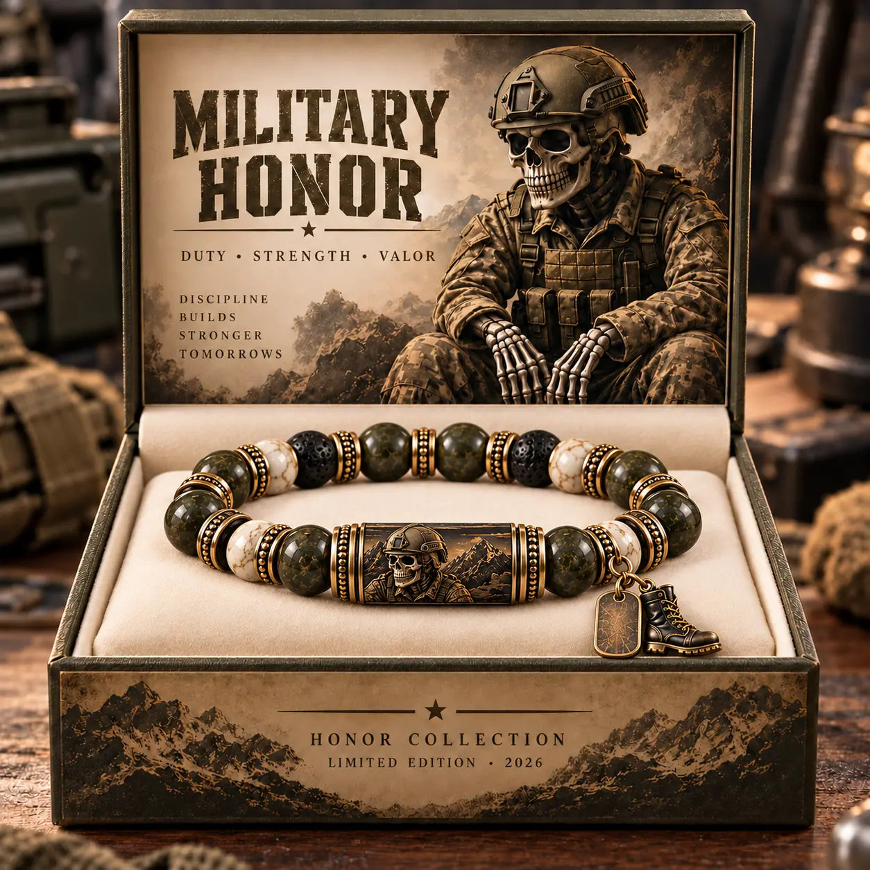 🎖️ Limited Edition Honor Collection Beaded Bracelet | Meaningful Appreciation Gift