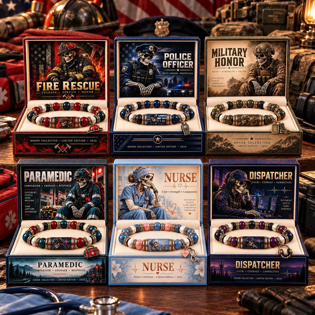 🎖️ Limited Edition Honor Collection Beaded Bracelet | Meaningful Appreciation Gift