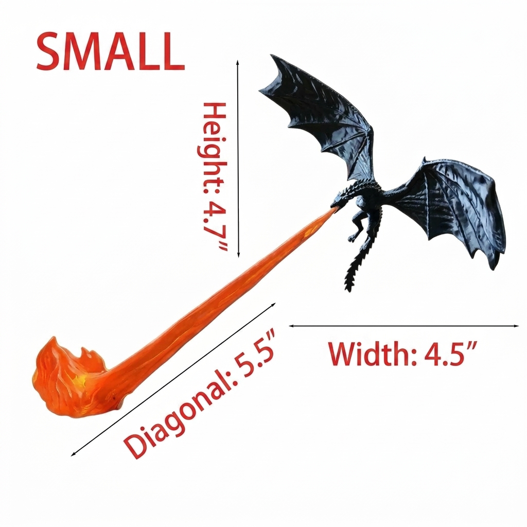 Flying Flame Dragon Night Light – Fantasy Table Atmosphere Light