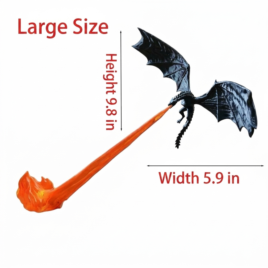 Flying Flame Dragon Night Light – Fantasy Table Atmosphere Light