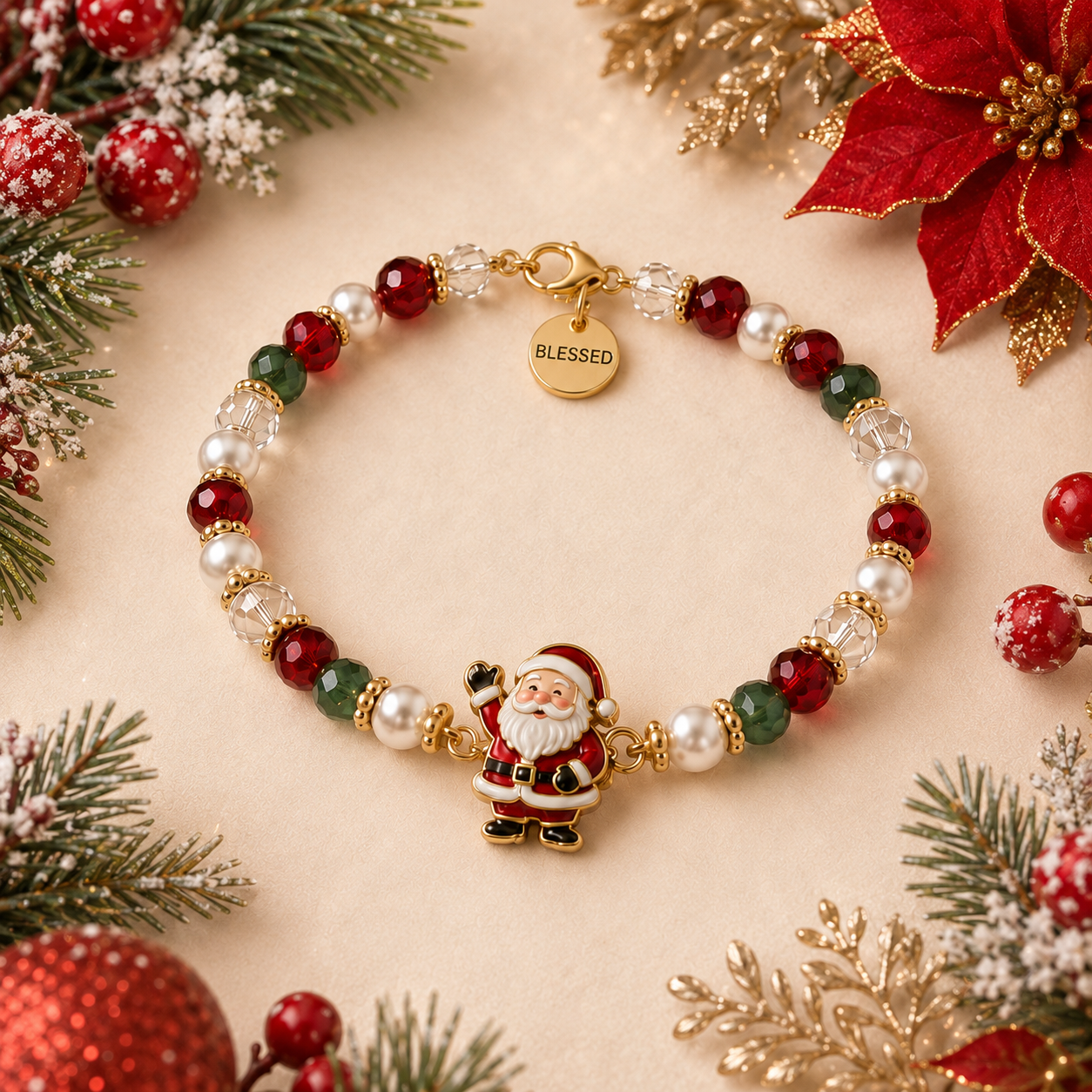 2026 Christmas bracelet collection featuring meaningful holiday charms
