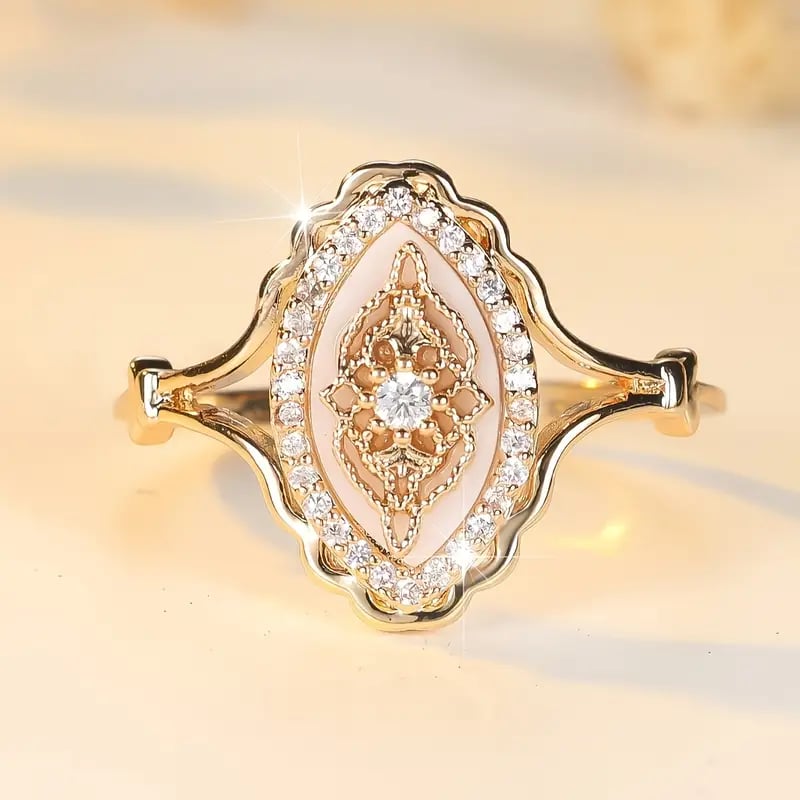 Vintage Luxury Blossom Ring