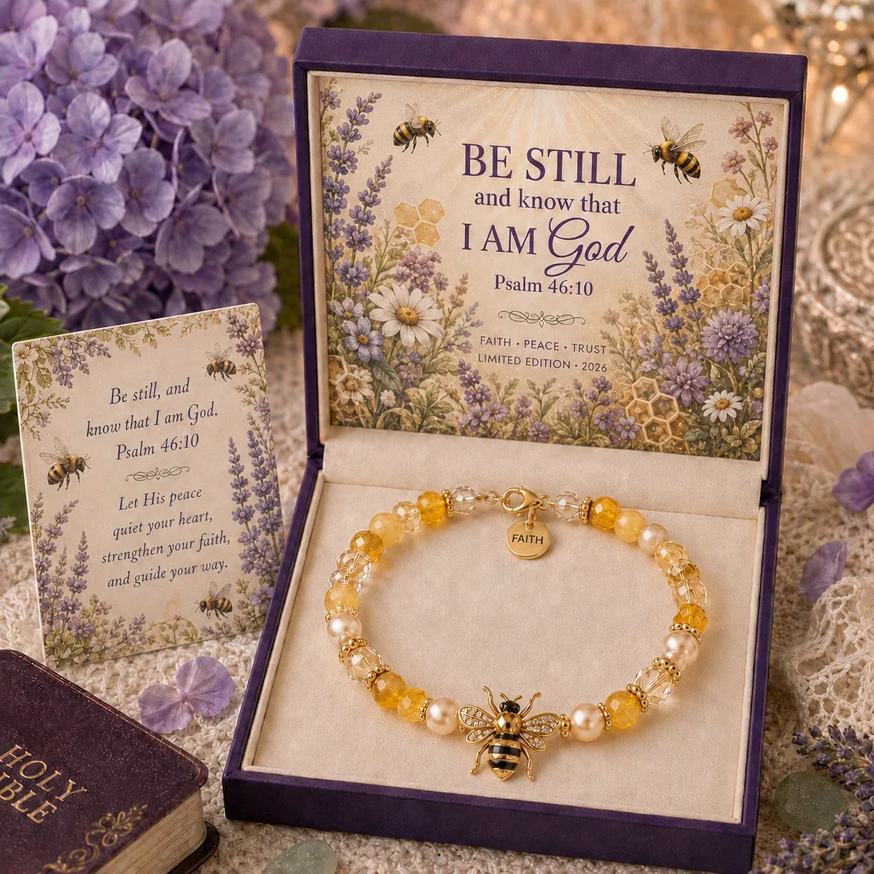 Honeybee blessing bracelet