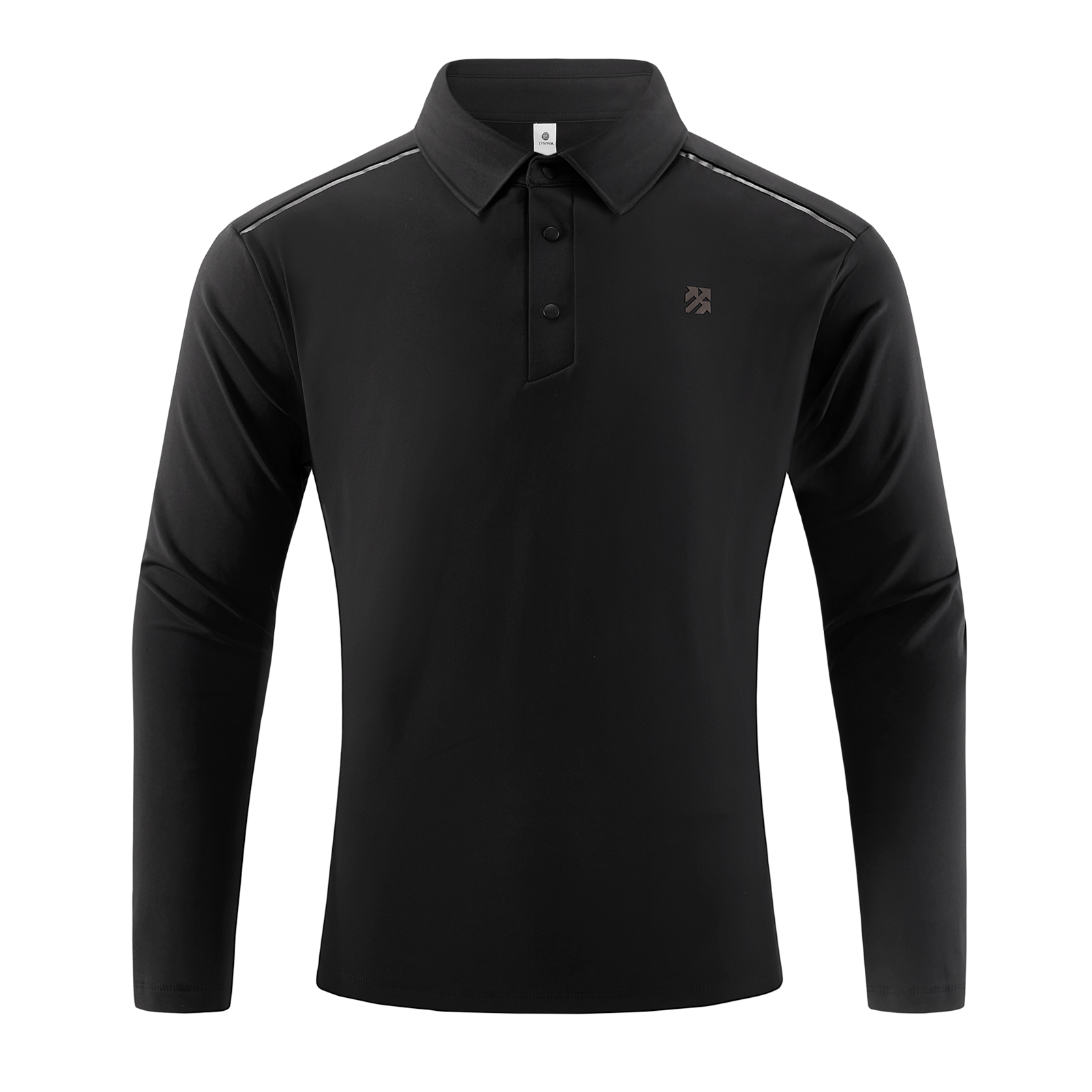 Senbwl Men's Brushed Long Sleeve Polo Shirts