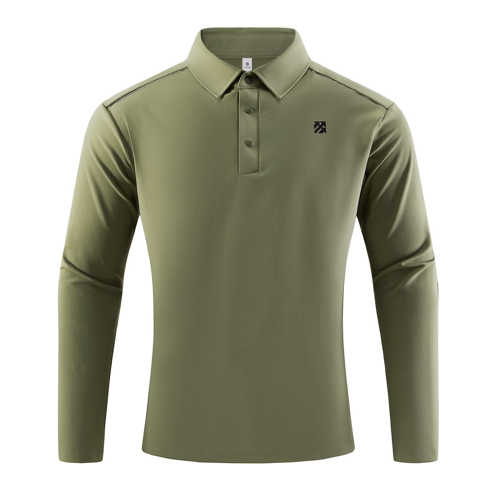 Senbwl Men's Brushed Long Sleeve Polo Shirts -Senbwl Sports