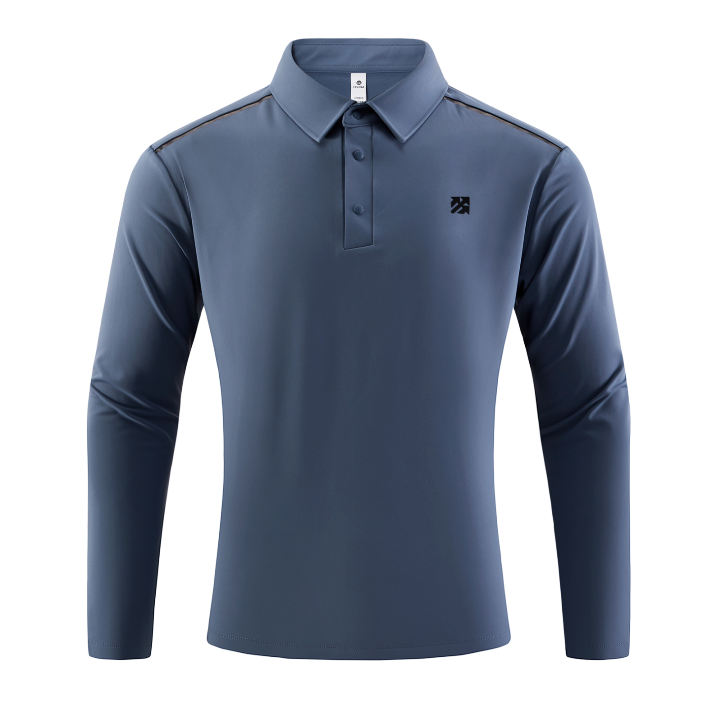 Senbwl Men's Brushed Long Sleeve Polo Shirts -Senbwl Sports