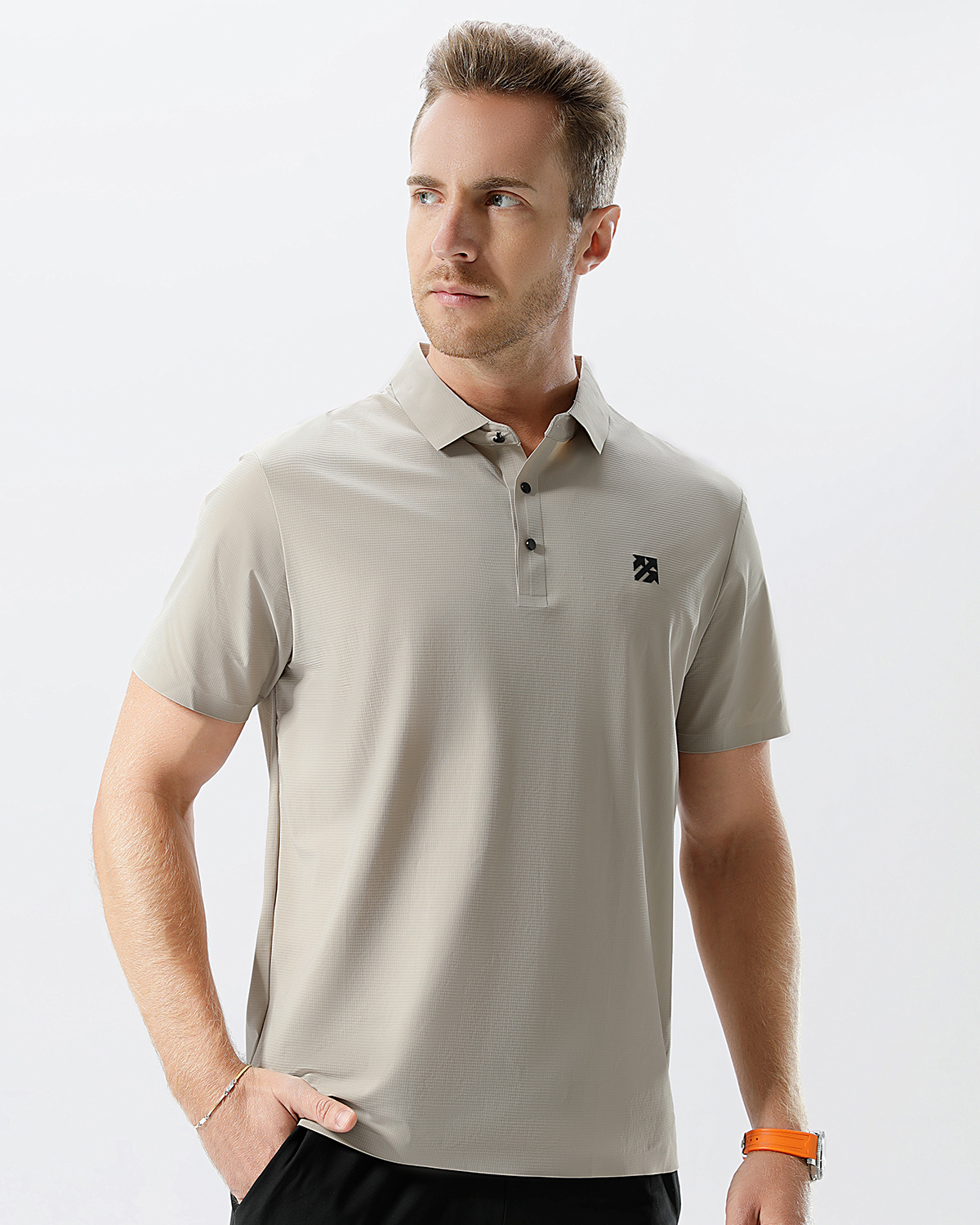 Senbwl Men's Ice Silk Seamless Performance Golf Polo Shirts UPF 50+ Anti-UV-Senbwl Sports