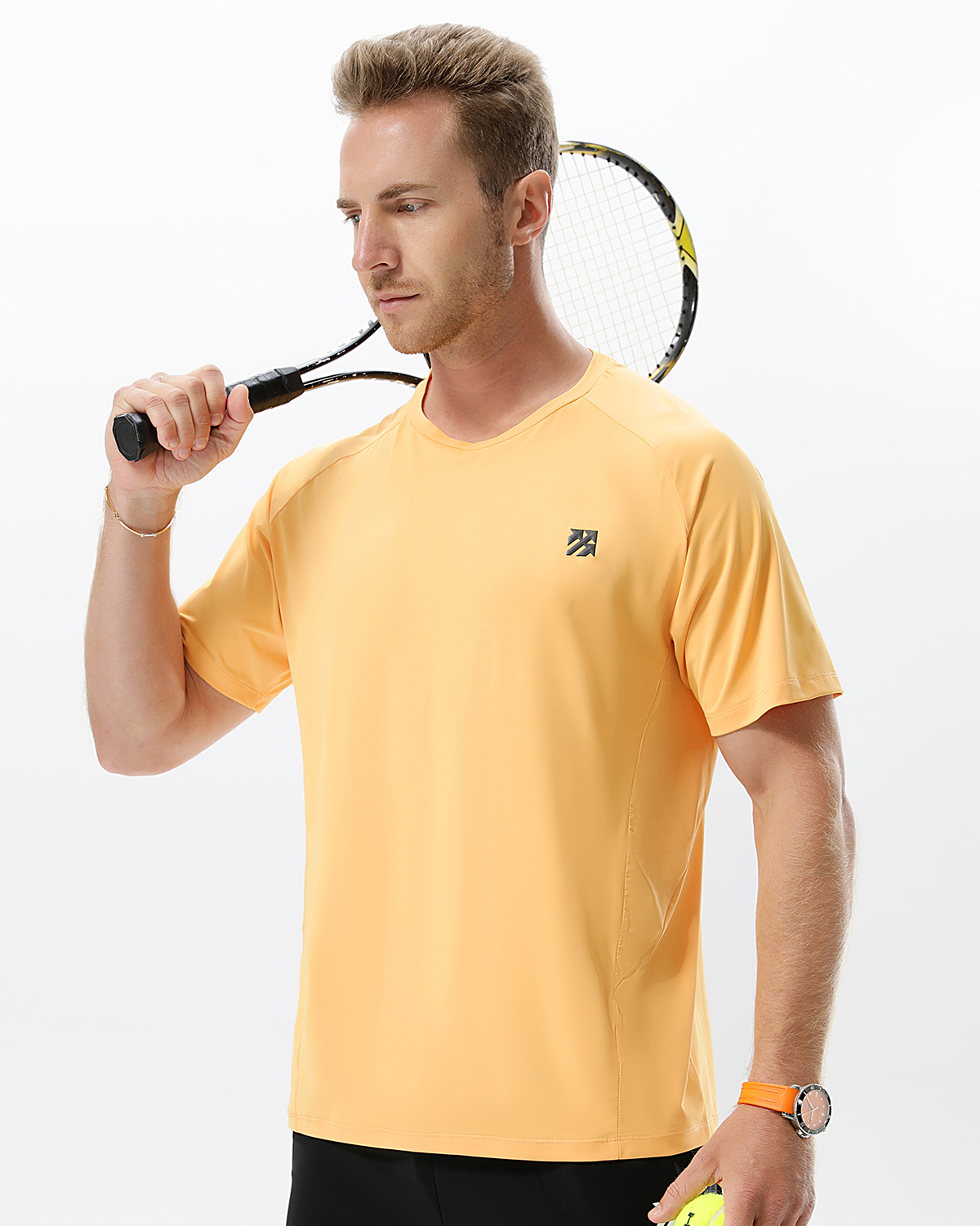 Senbwl Men's 5A Antimicrobial Padel T-Shirt Pinhole Stitching-Senbwl Sports