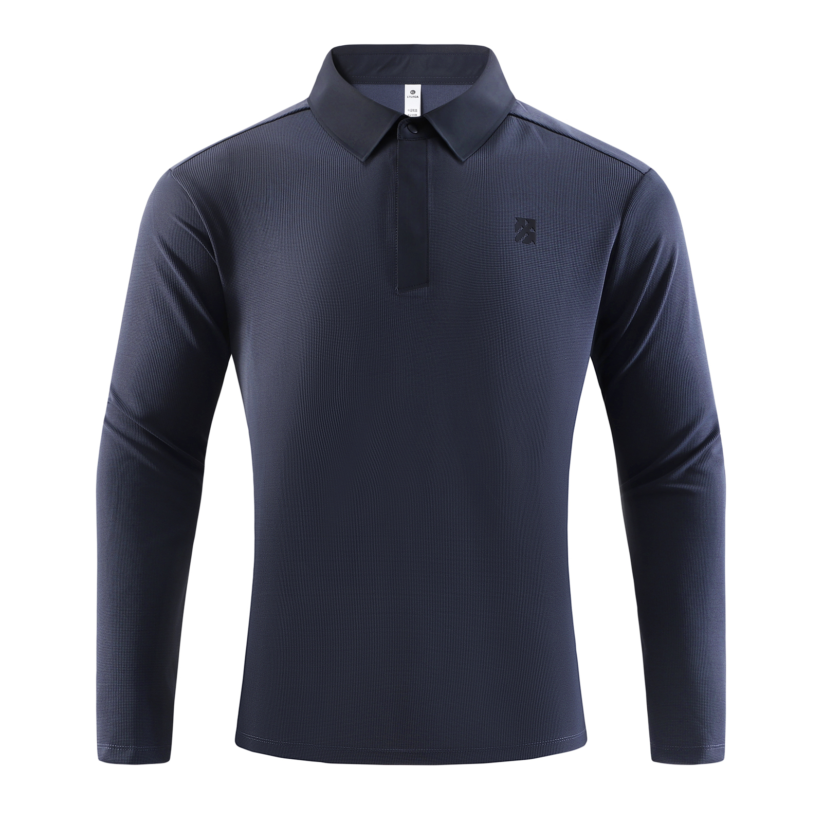 Senbwl Men's Brushed High Stretch Long Sleeve Polo Shirt-Senbwl Sports