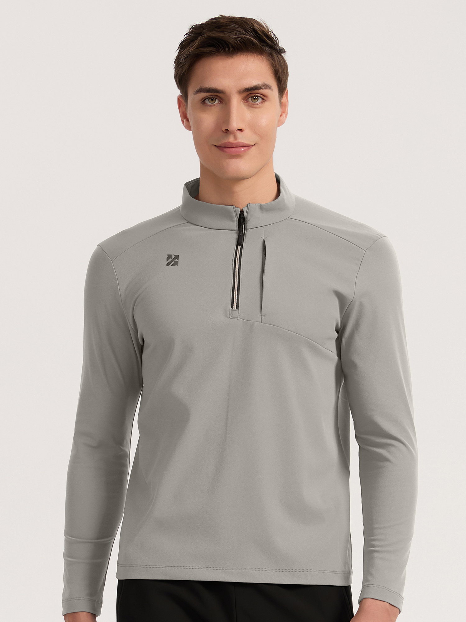 Senbwl Men's Outdoor & Sports Quarter Zip Pullover Non-Spandex Stretch Fabric -Senbwl Sports