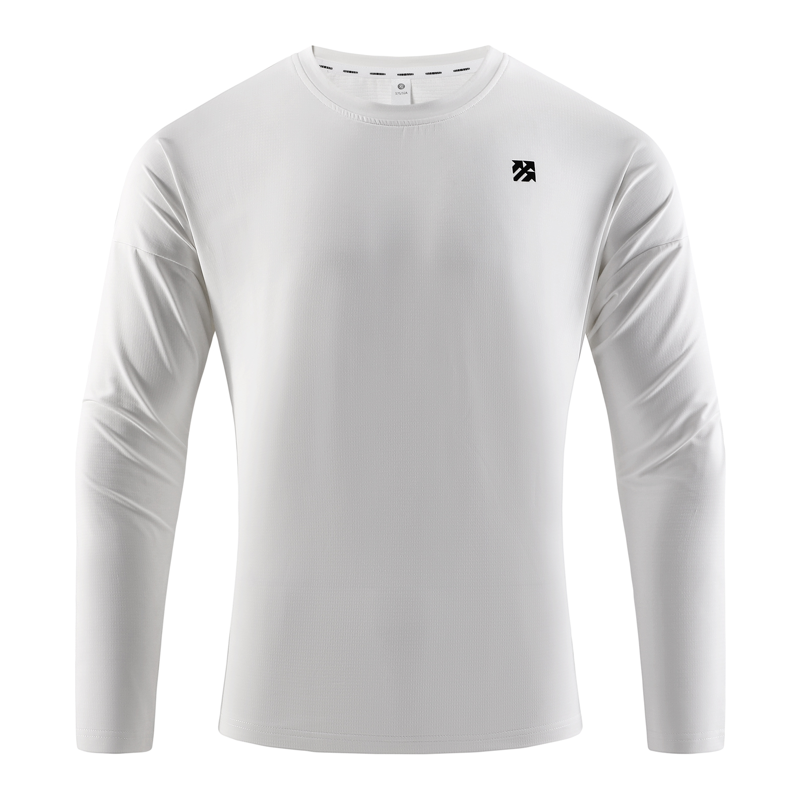 Senbwl Men's Long Sleeve T-Shirt Grid Fleece
