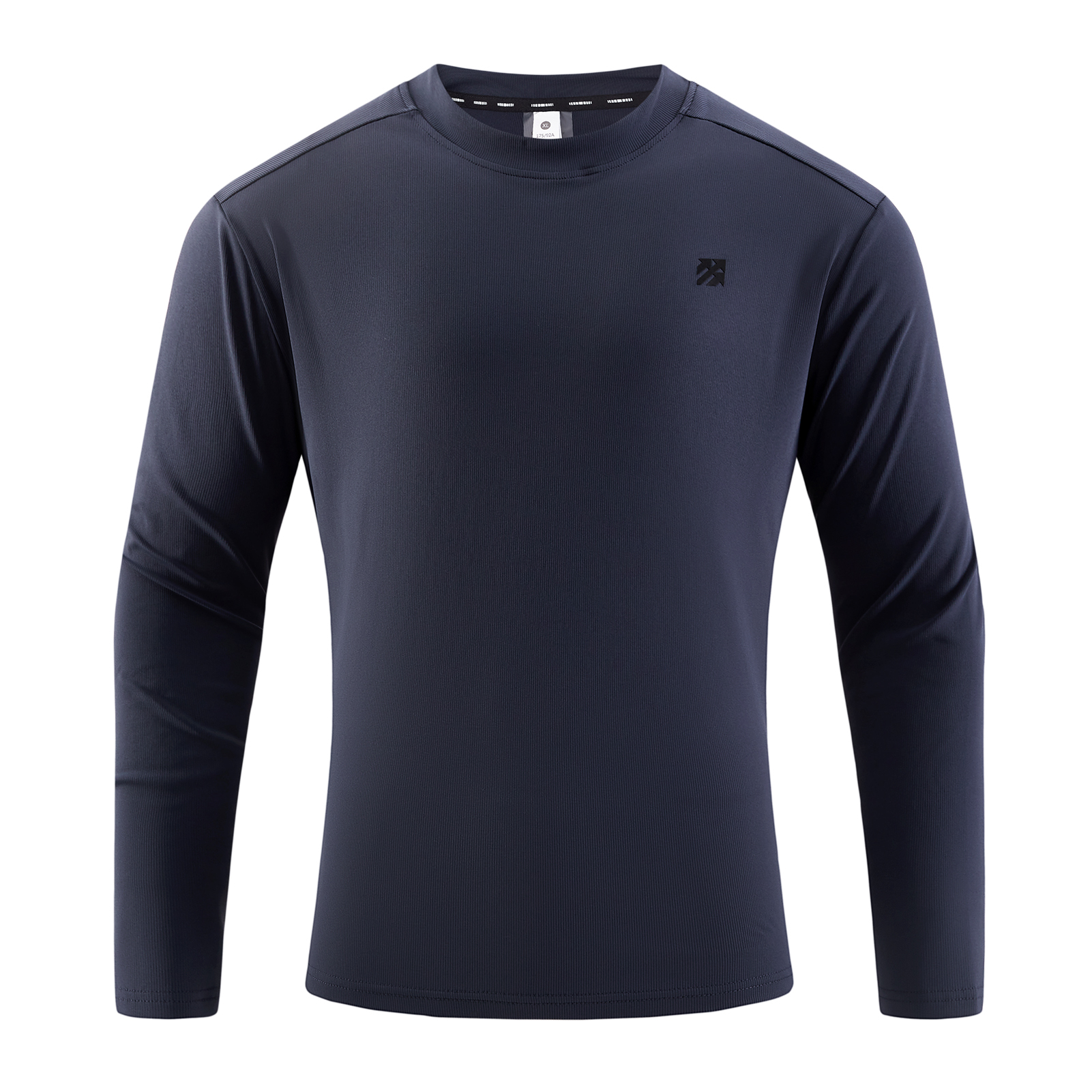 Senbwl Men's Ribbed Moisture-Wicking Long Sleeve T-Shirt -Senbwl Sports