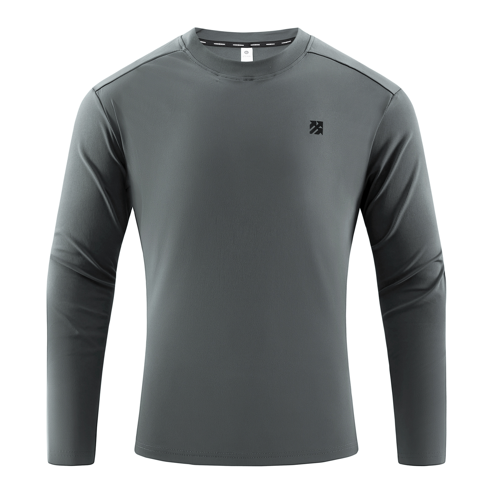 Senbwl Men's Ribbed Moisture-Wicking Long Sleeve T-Shirt -Senbwl Sports