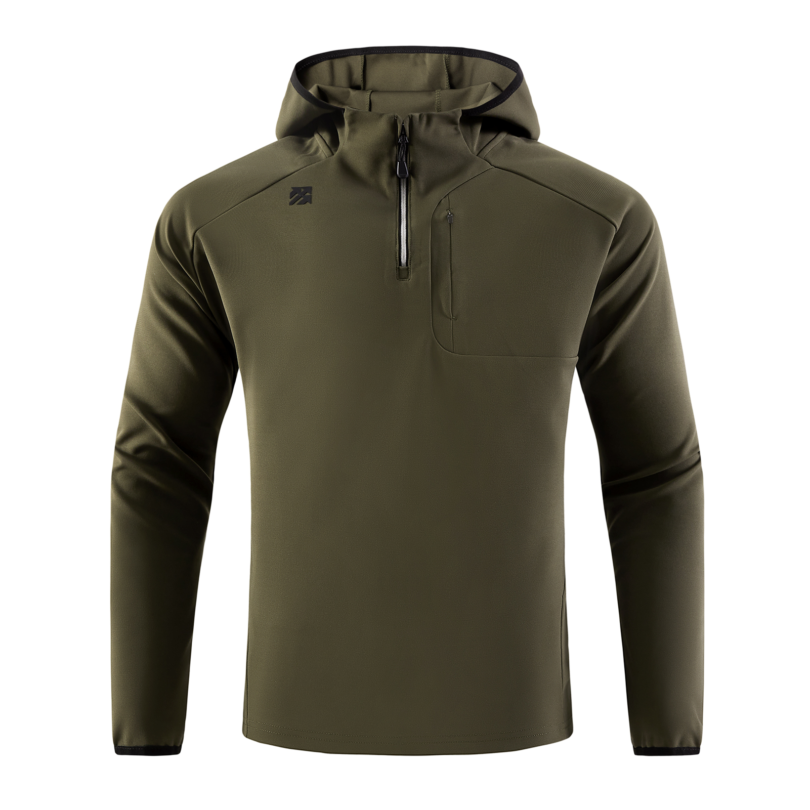 Senbwl Outdoor Hoodie Hooded Quarter Zip Sweatshirt High-Stretch Durable -Senbwl Sports
