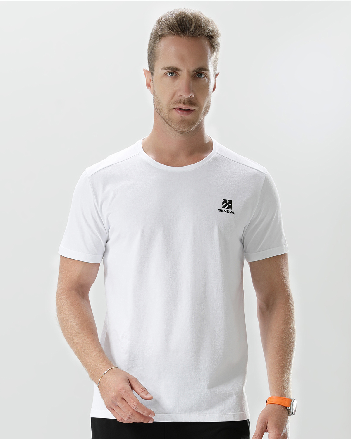 Senbwl Men's Short Sleeve Sports Quick Dry Technical T-Shirt-Senbwl Sports