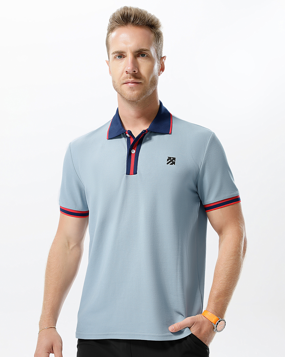 Senbwl Men's CVC Pique Cotton Golf Polo Shirts-Senbwl Sports