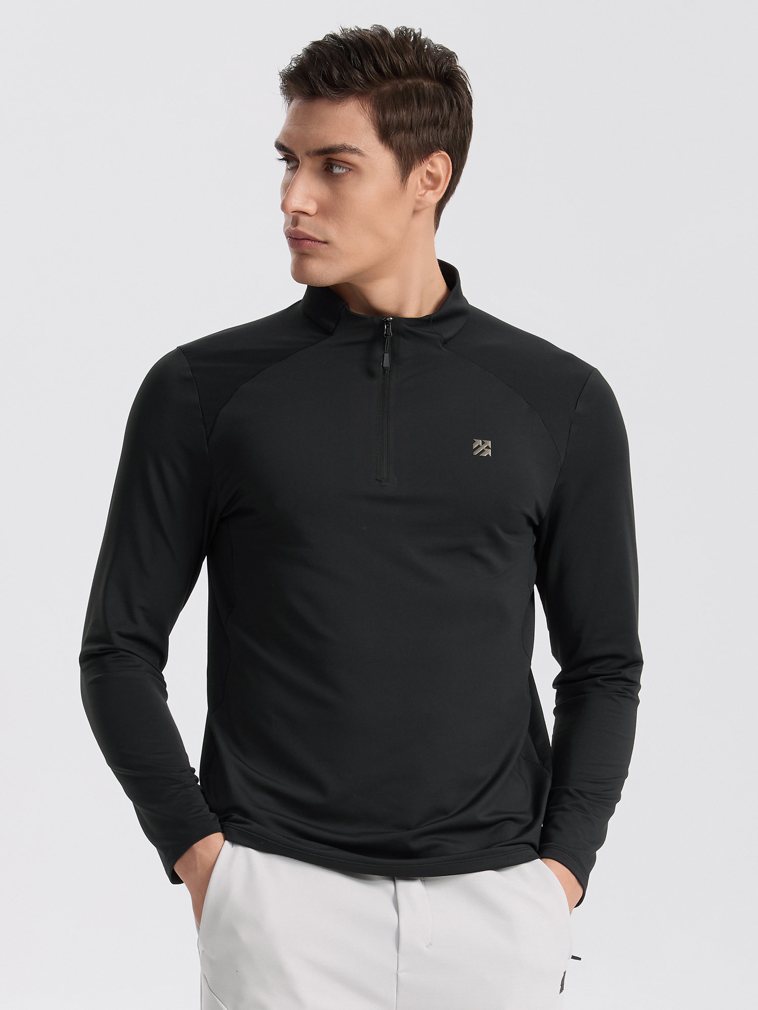 Senbwl Men‘s Moisture Wicking Quarter Zip Pullover 