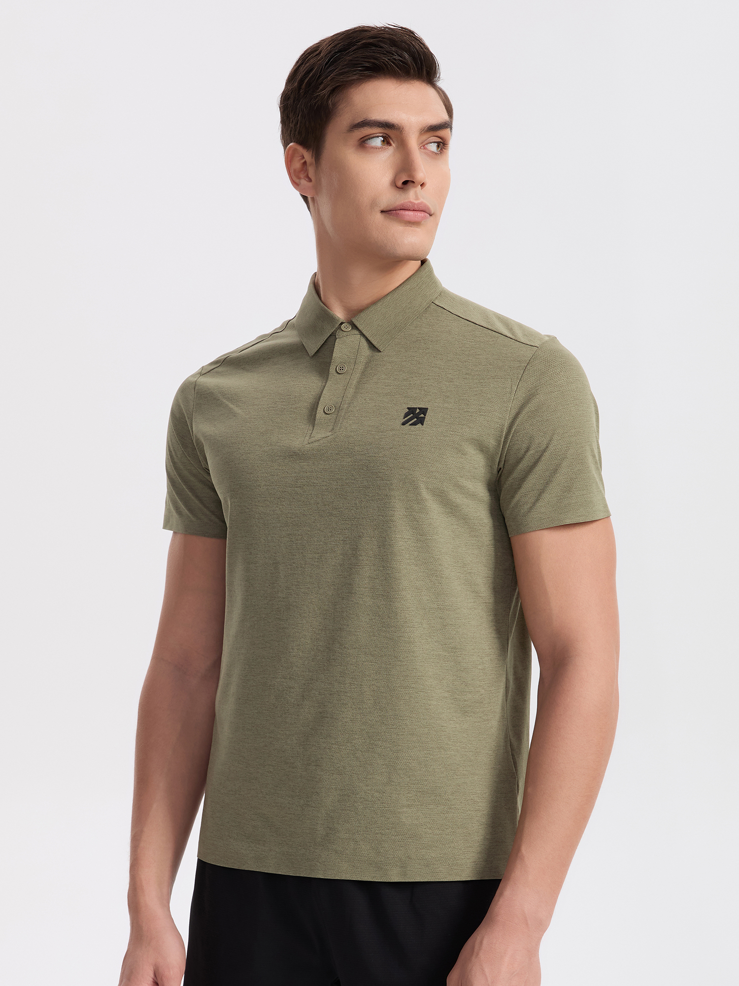 Senbwl Men's Pinhole Fabric Performance Seamless Polo Shirts