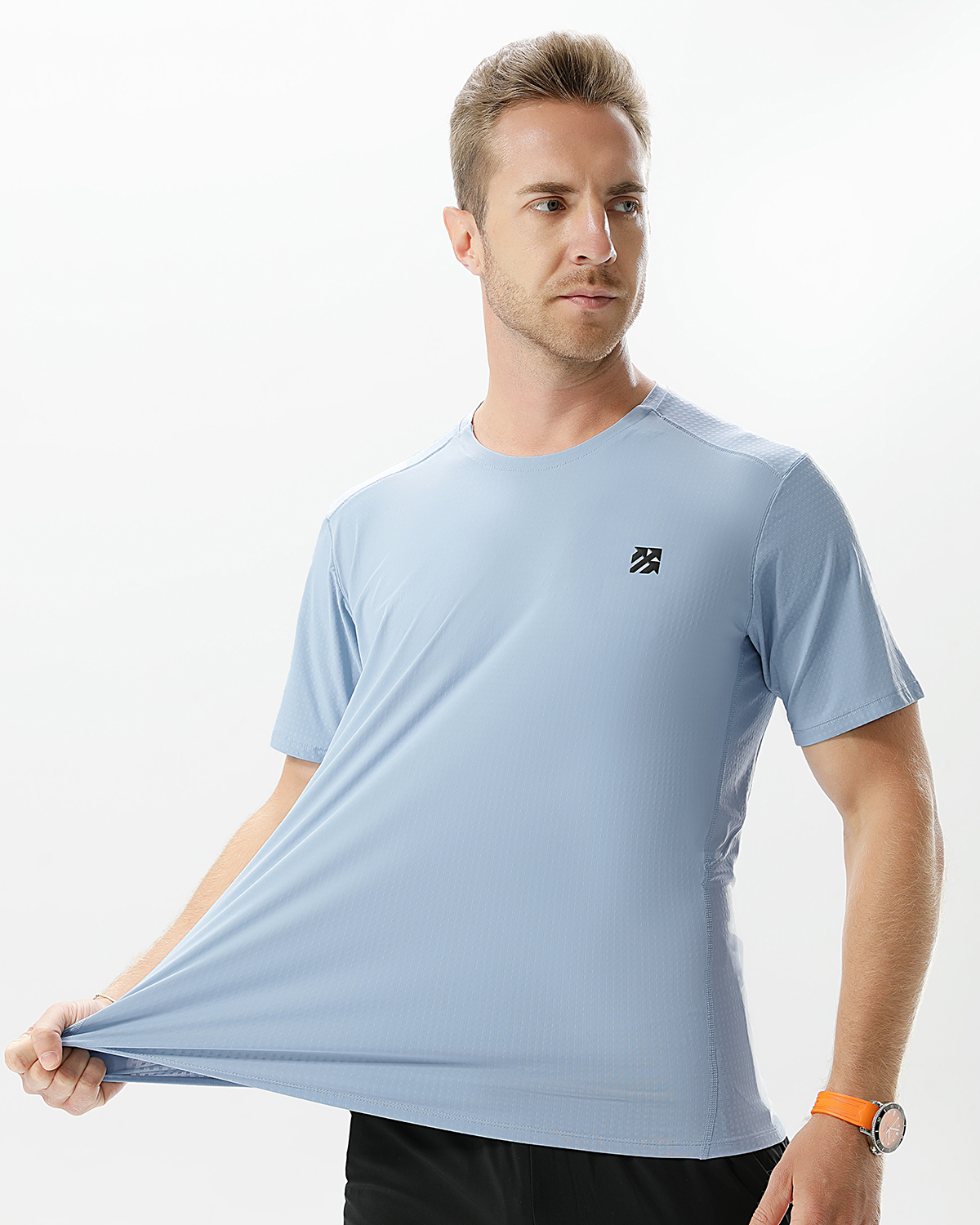 Senbwl Men's UPF 50+ Sun Protection Padel T-Shirt with Pinhole-Senbwl Sports