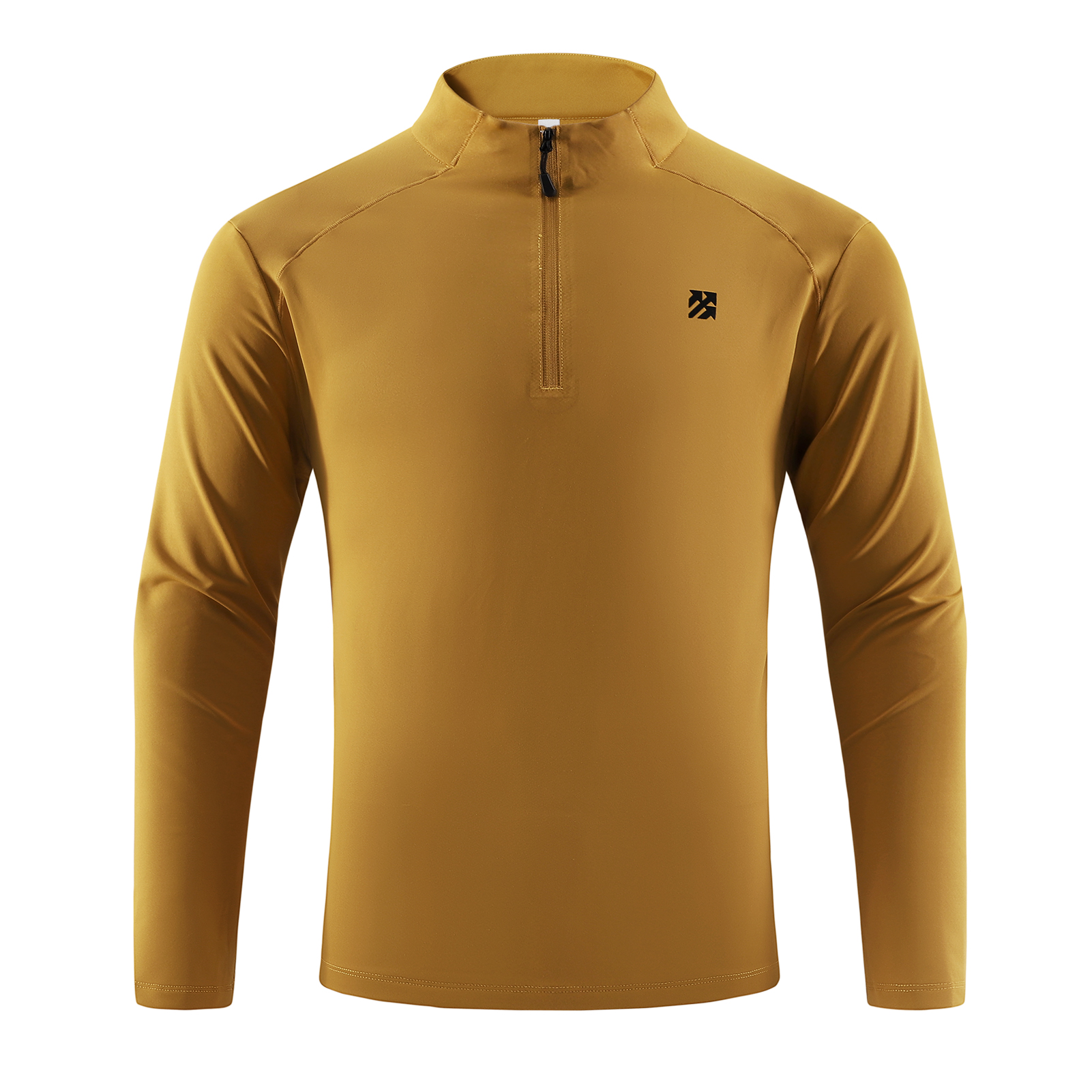 【BAON】[unisex] Senpie Round Over Knit Zip-up Unisex Bamboo Quarter Zip Sweater in Sand | Boody USA – Boody US