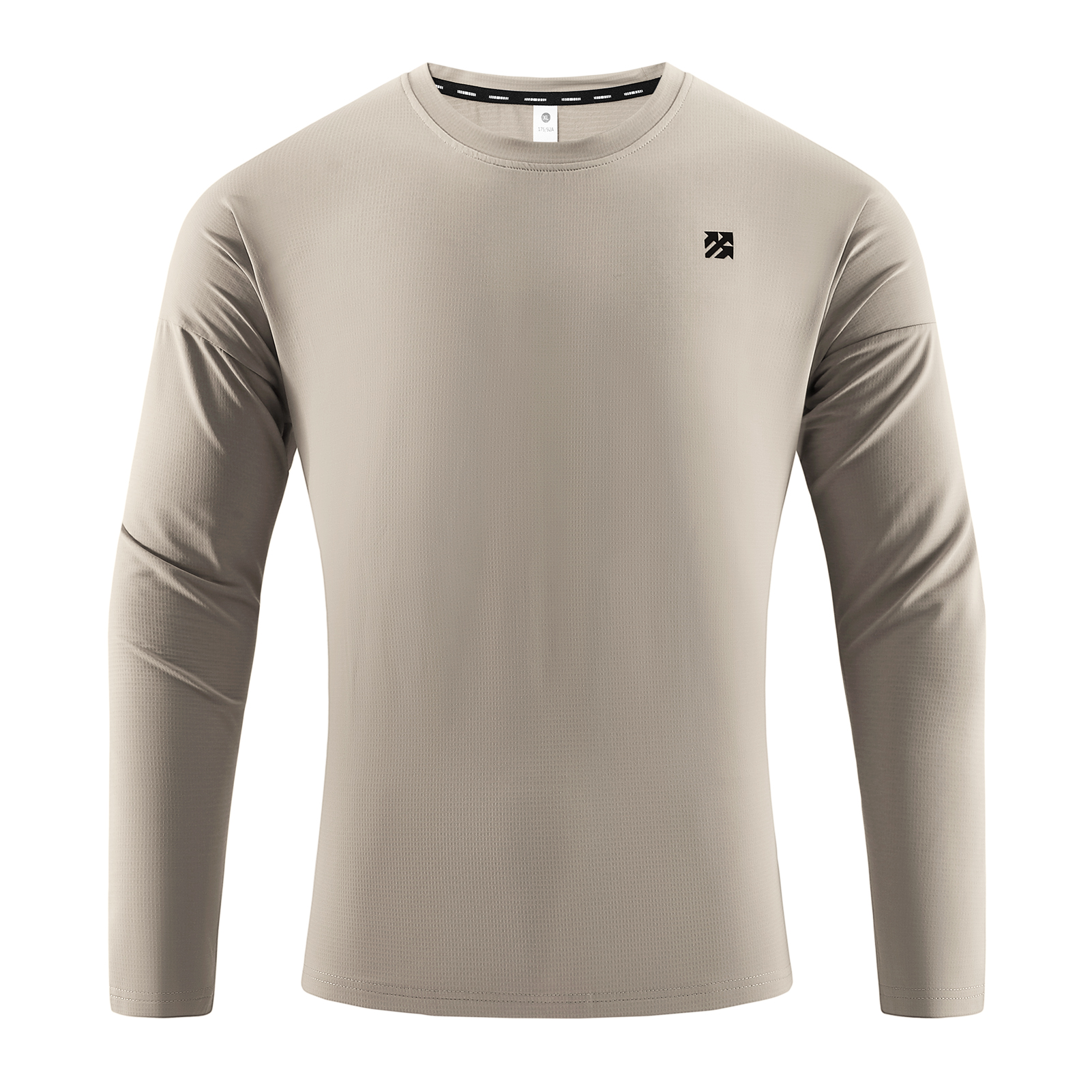 Senbwl Men's Long Sleeve T-Shirt Grid Fleece