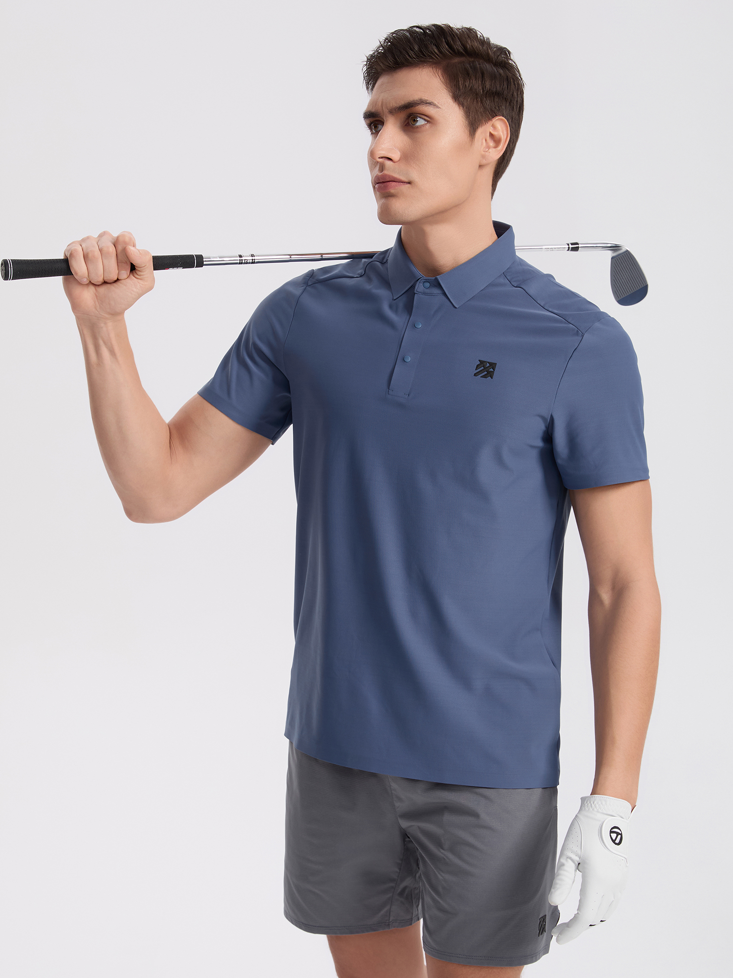 Senbwl Men's Seamless Performance Polo Shirts Moisture-Wicking