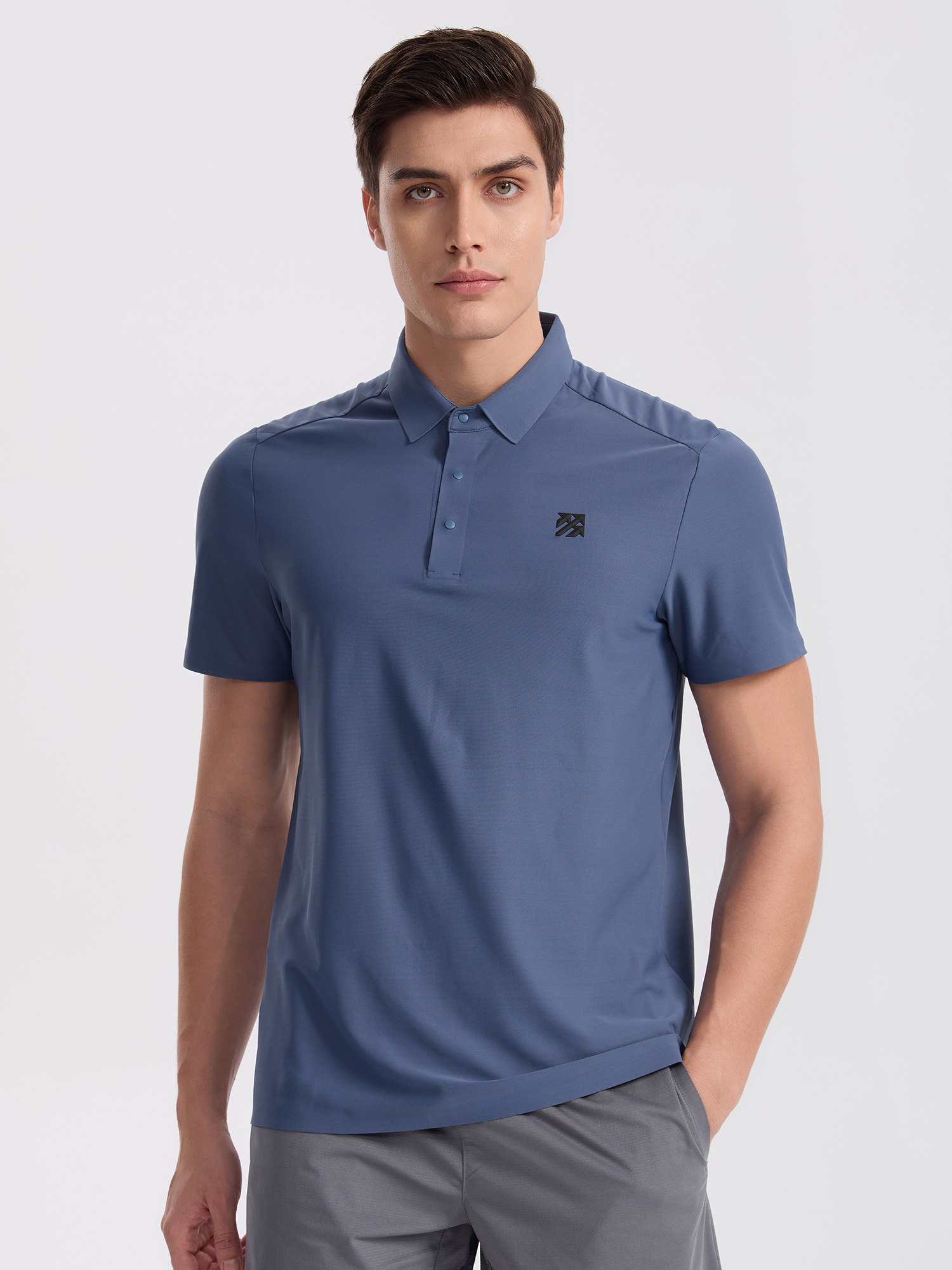 Senbwl Men's Seamless Performance Polo Shirts Moisture-Wicking
