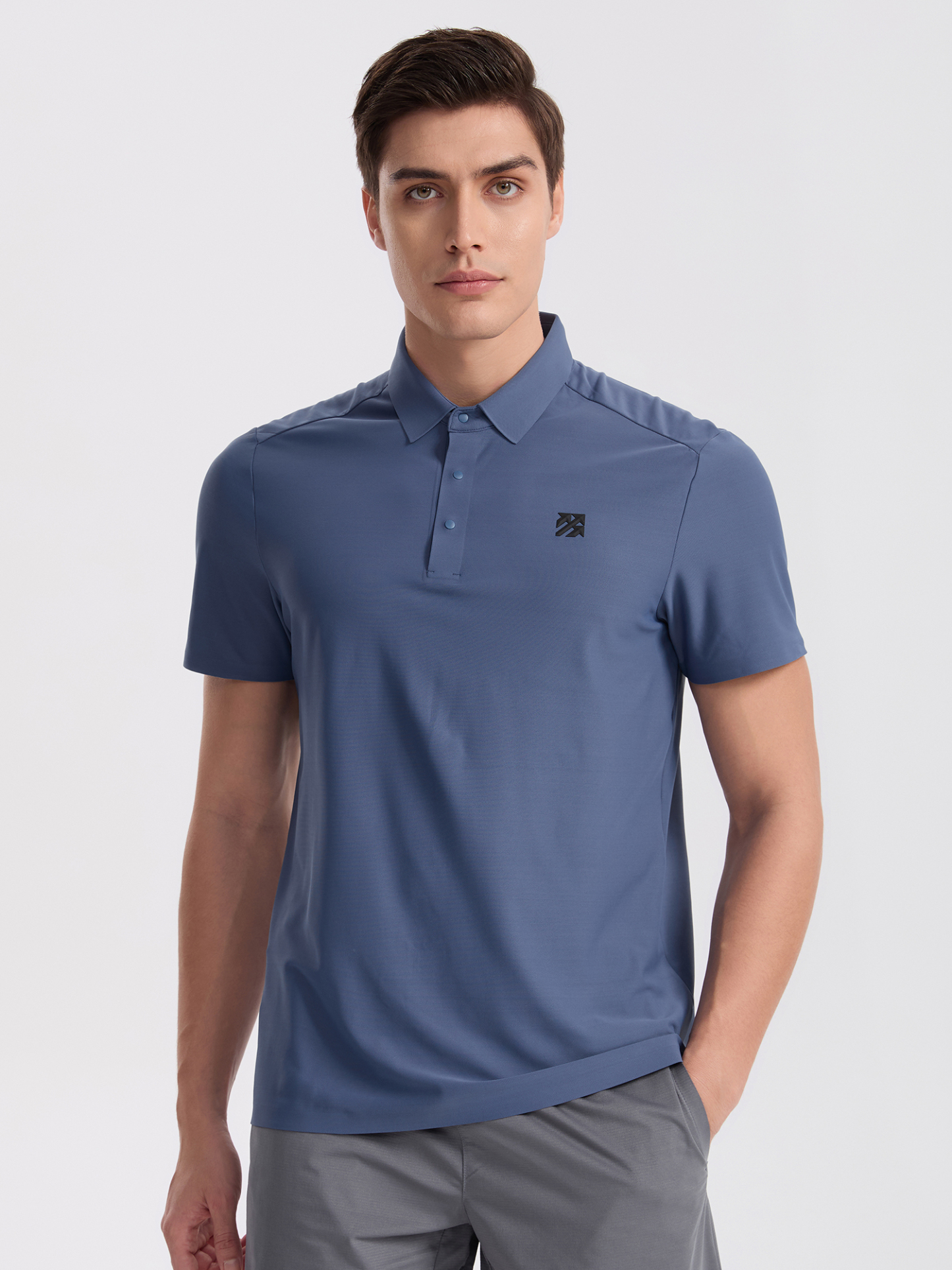 Senbwl Men's Seamless Performance Polo Shirts Moisture-Wicking