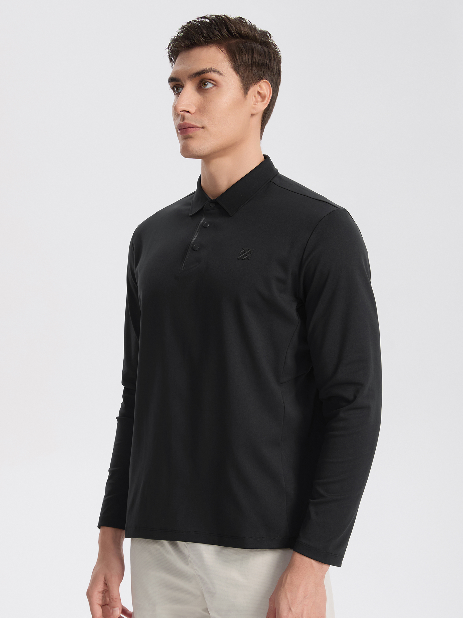 Senbwl Men's Long Sleeve Golf Polo Shirt