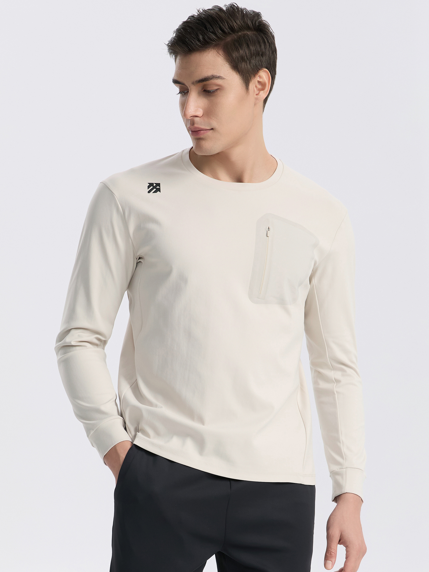 Senbwl Men's Crewneck Sweatshirt Cotton-Like Feel 