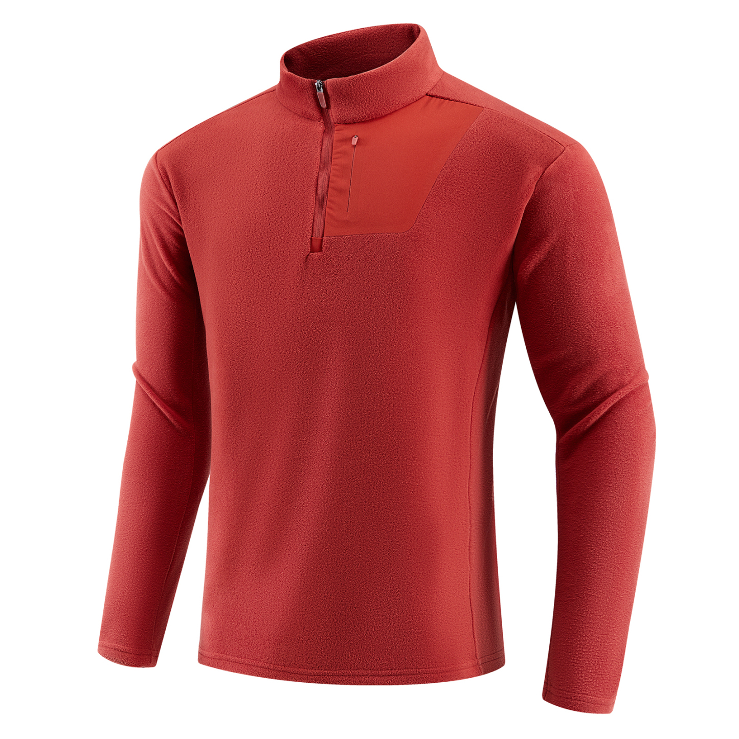 Senbwl Winter Men's Quarter Zip Premium Fleece Pullover Mid-layer