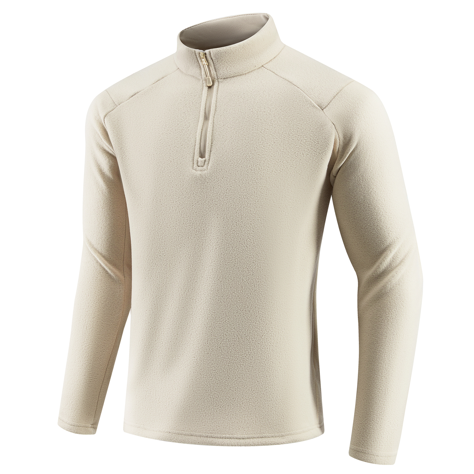 Senbwl Winter Men's Quarter Zip Premium Fleece Pullover Mid-layer