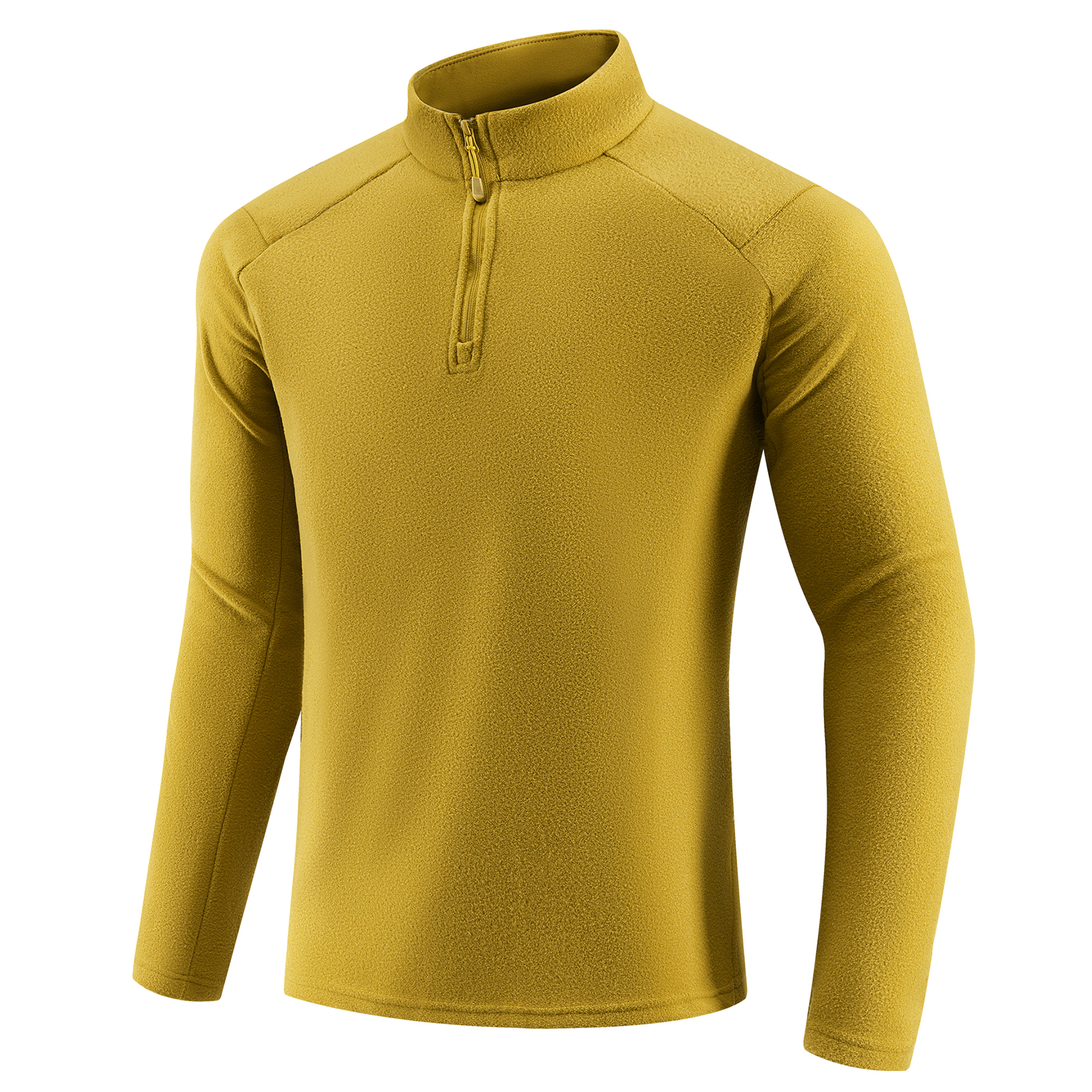 Senbwl Winter Men's Quarter Zip Premium Fleece Pullover Mid-layer
