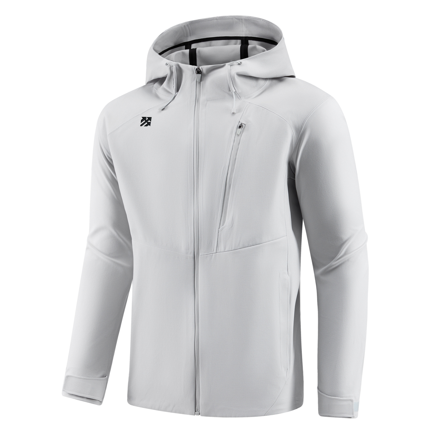 Senbwl Men's Zipper Up Hoodie High Stretch Jacket