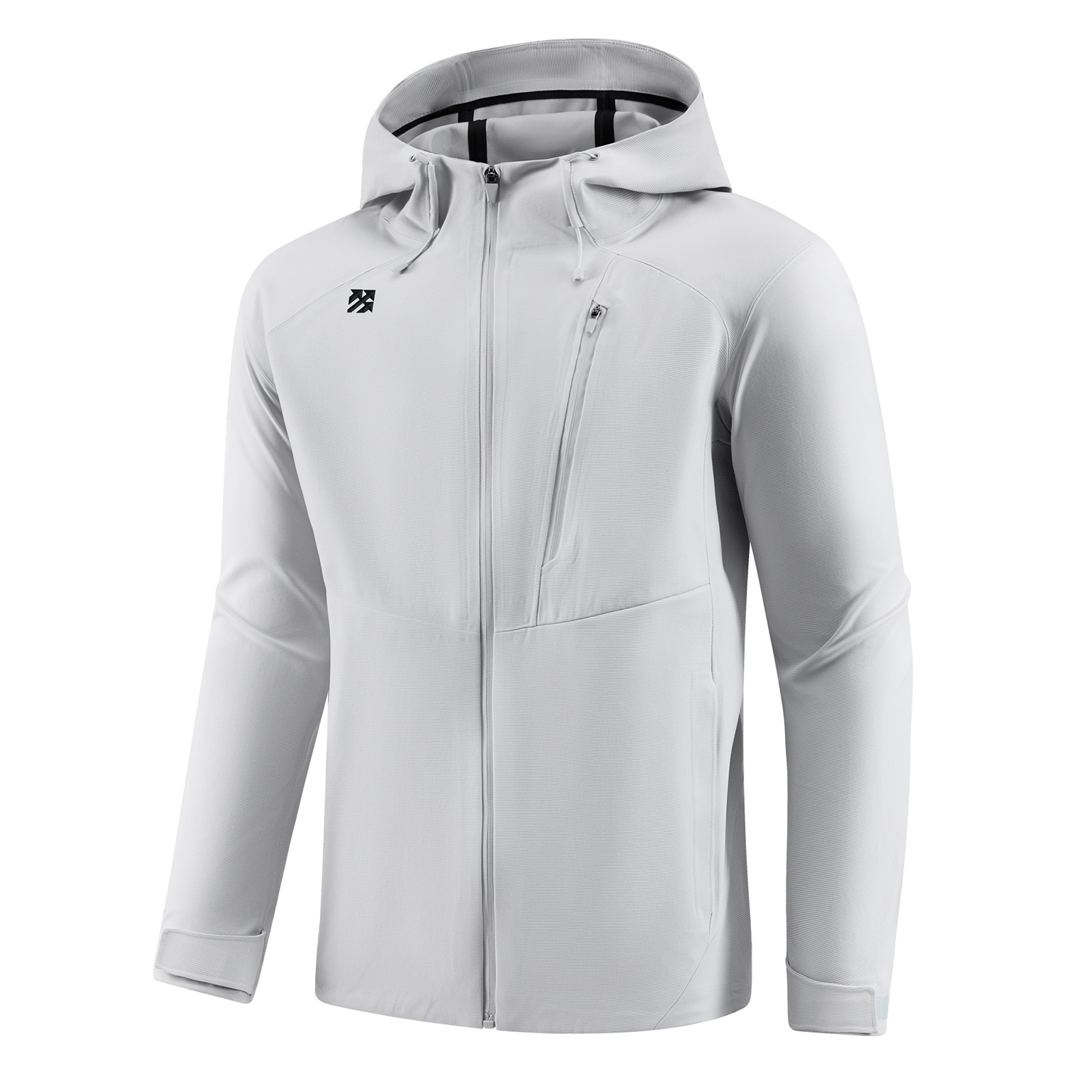 Senbwl Men's Zipper Up Hoodie High Stretch Jacket