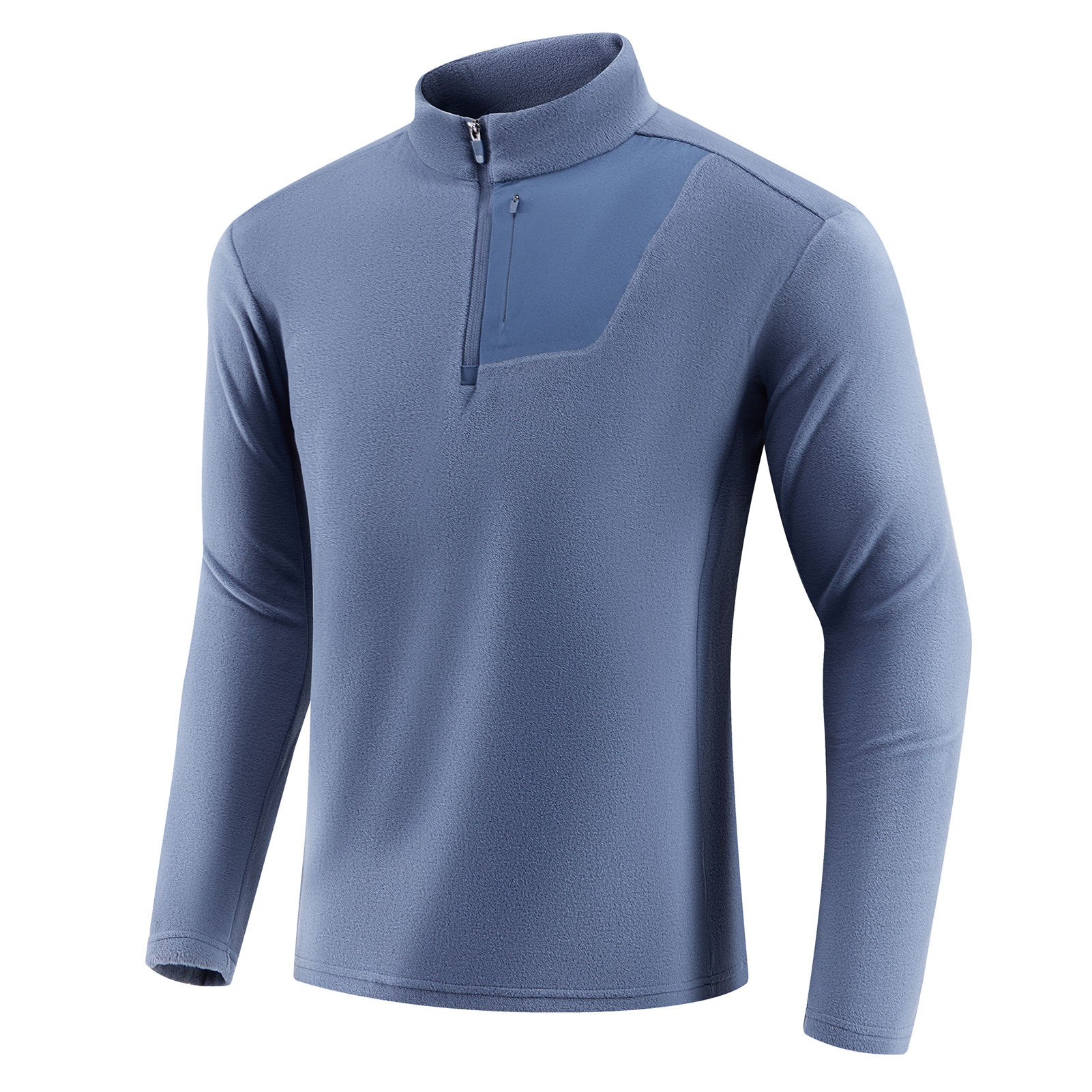 Senbwl Winter Men's Quarter Zip Premium Fleece Pullover Mid-layer