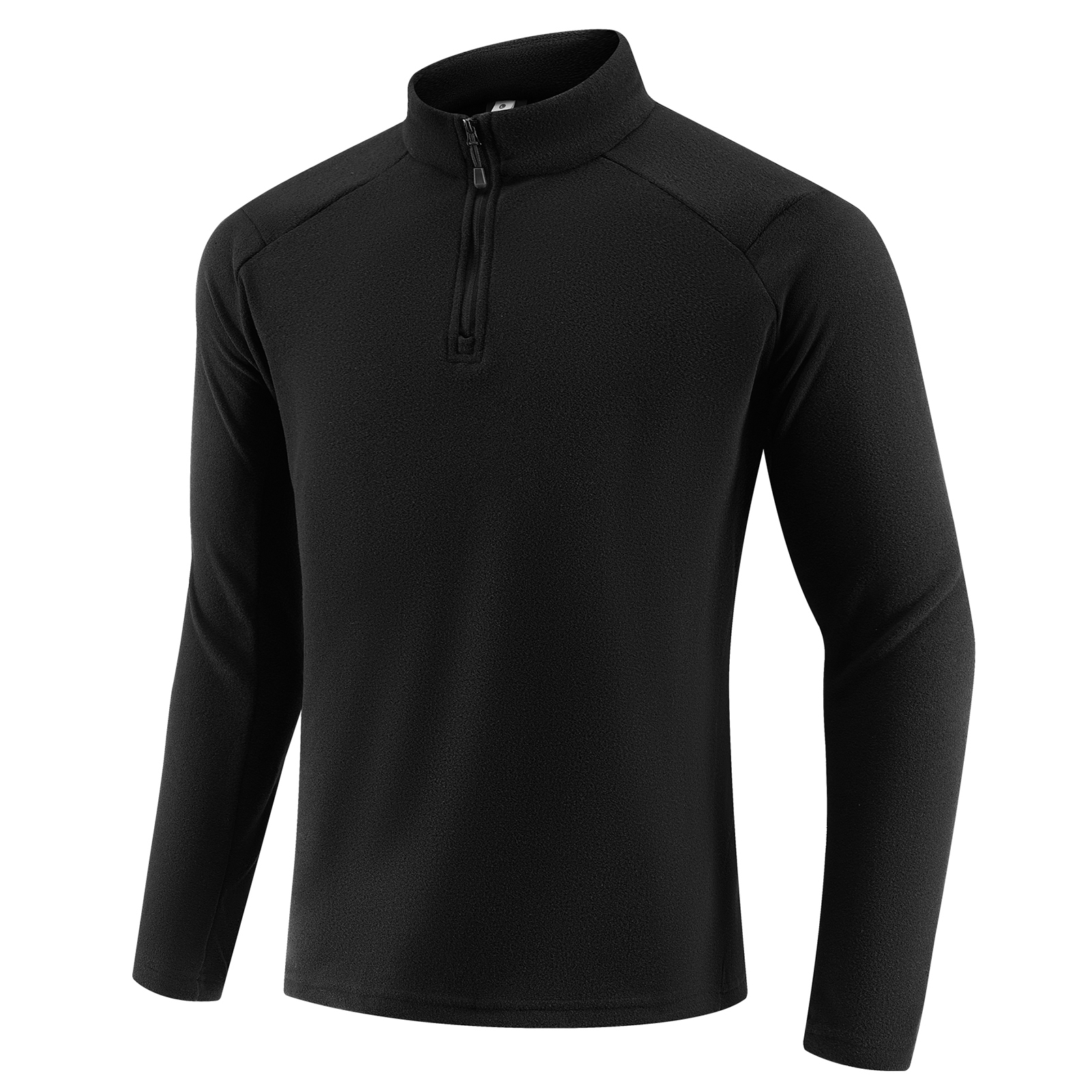 Senbwl Winter Men's Quarter Zip Premium Fleece Pullover Mid-layer