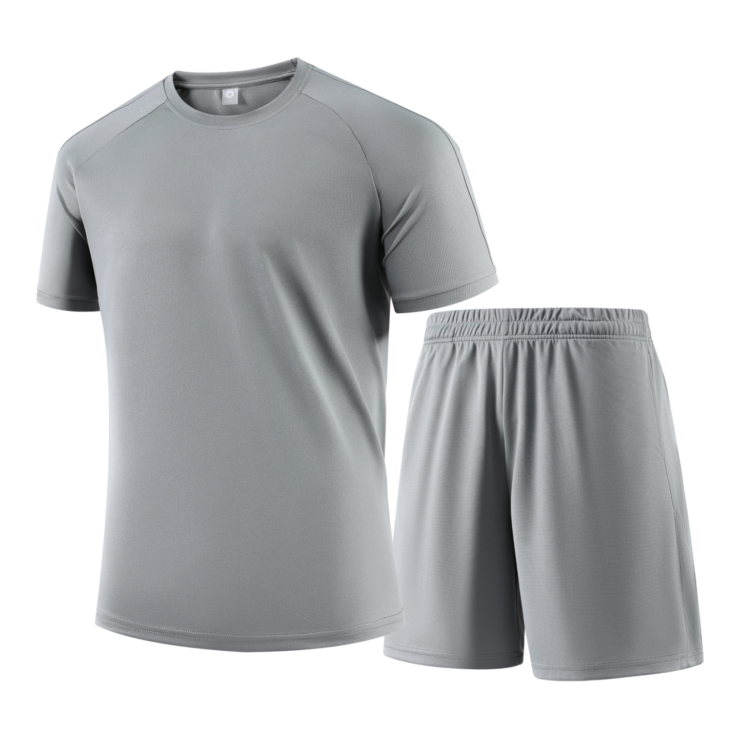 Senbwl Men's Short Sleeve Sports Set Moisture-Wicking